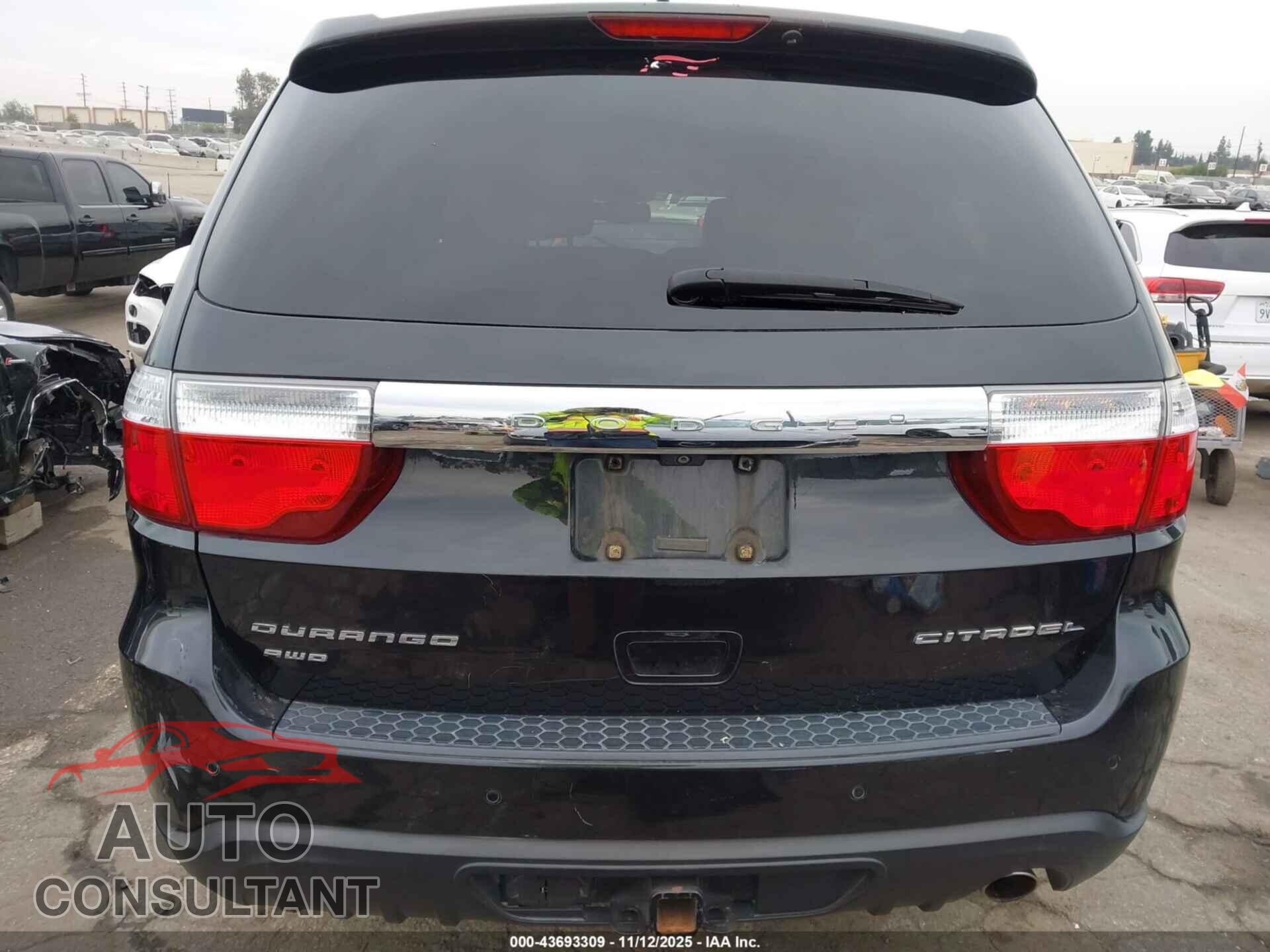 DODGE DURANGO 2012 - 1C4RDJEG6CC147689