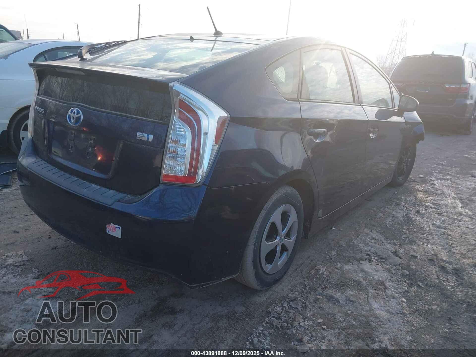 TOYOTA PRIUS 2012 - JTDKN3DU8C0334144