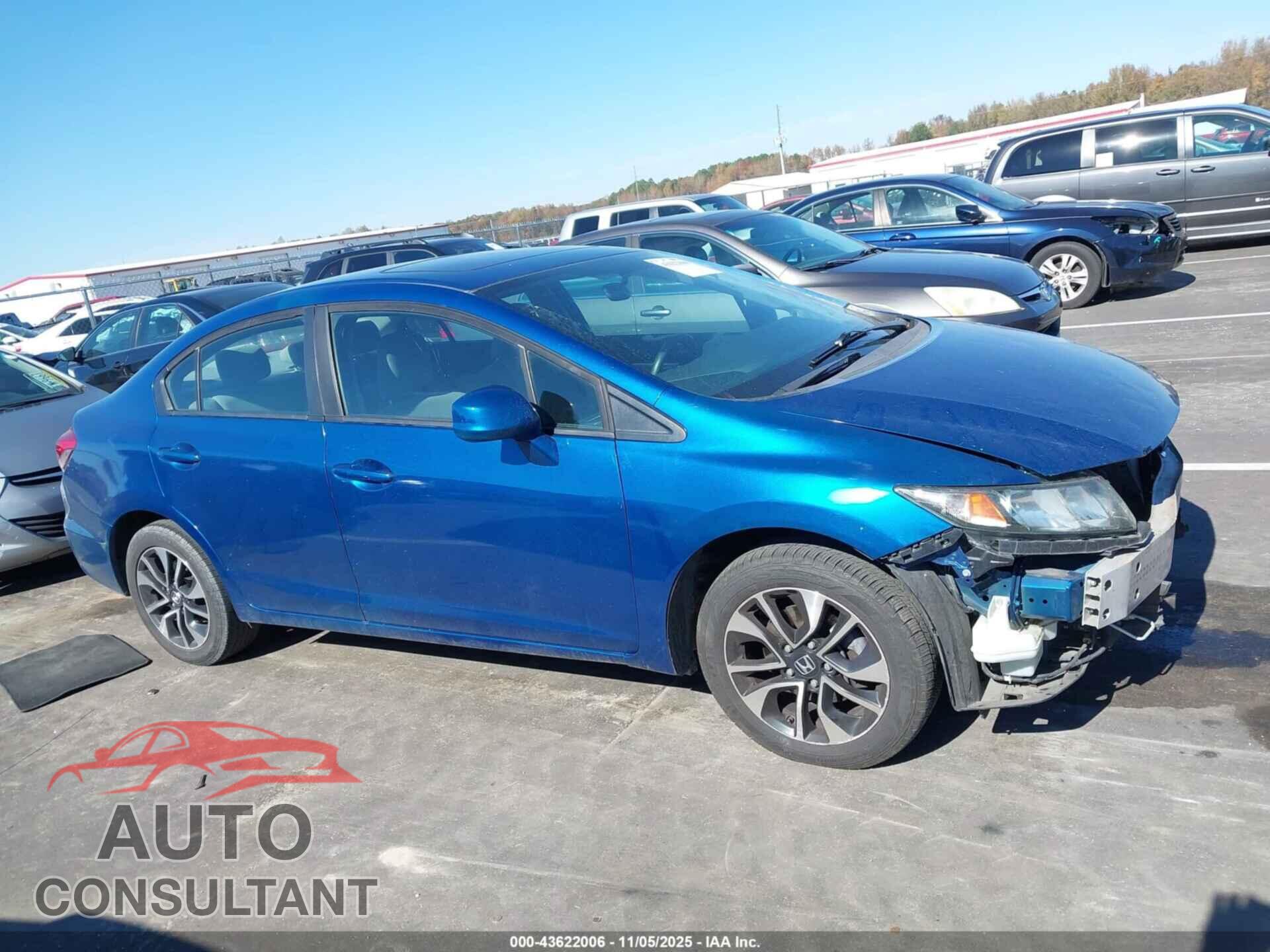 HONDA CIVIC 2013 - 19XFB2F86DE242530
