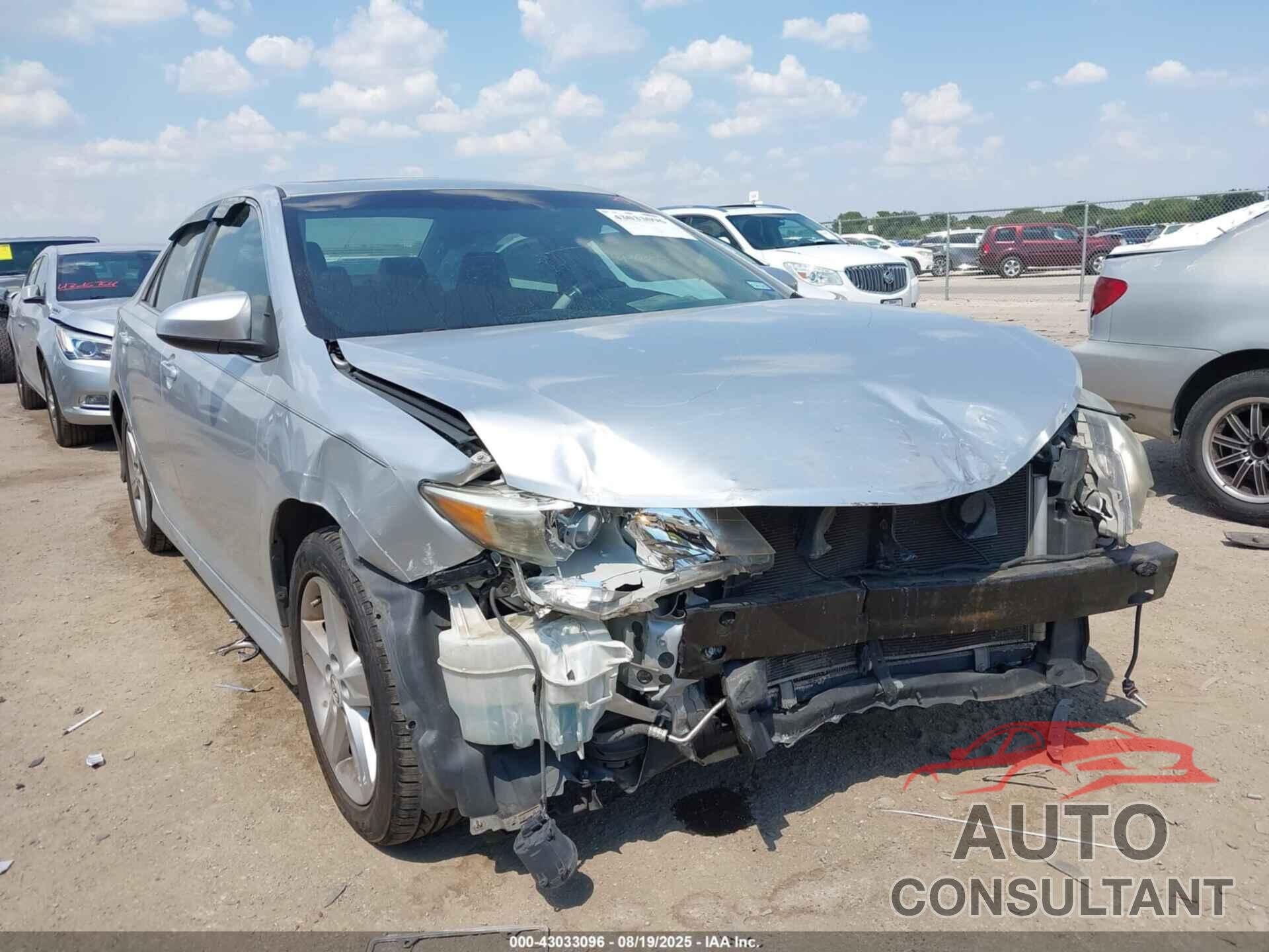 TOYOTA CAMRY 2012 - 4T1BF1FK4CU609087