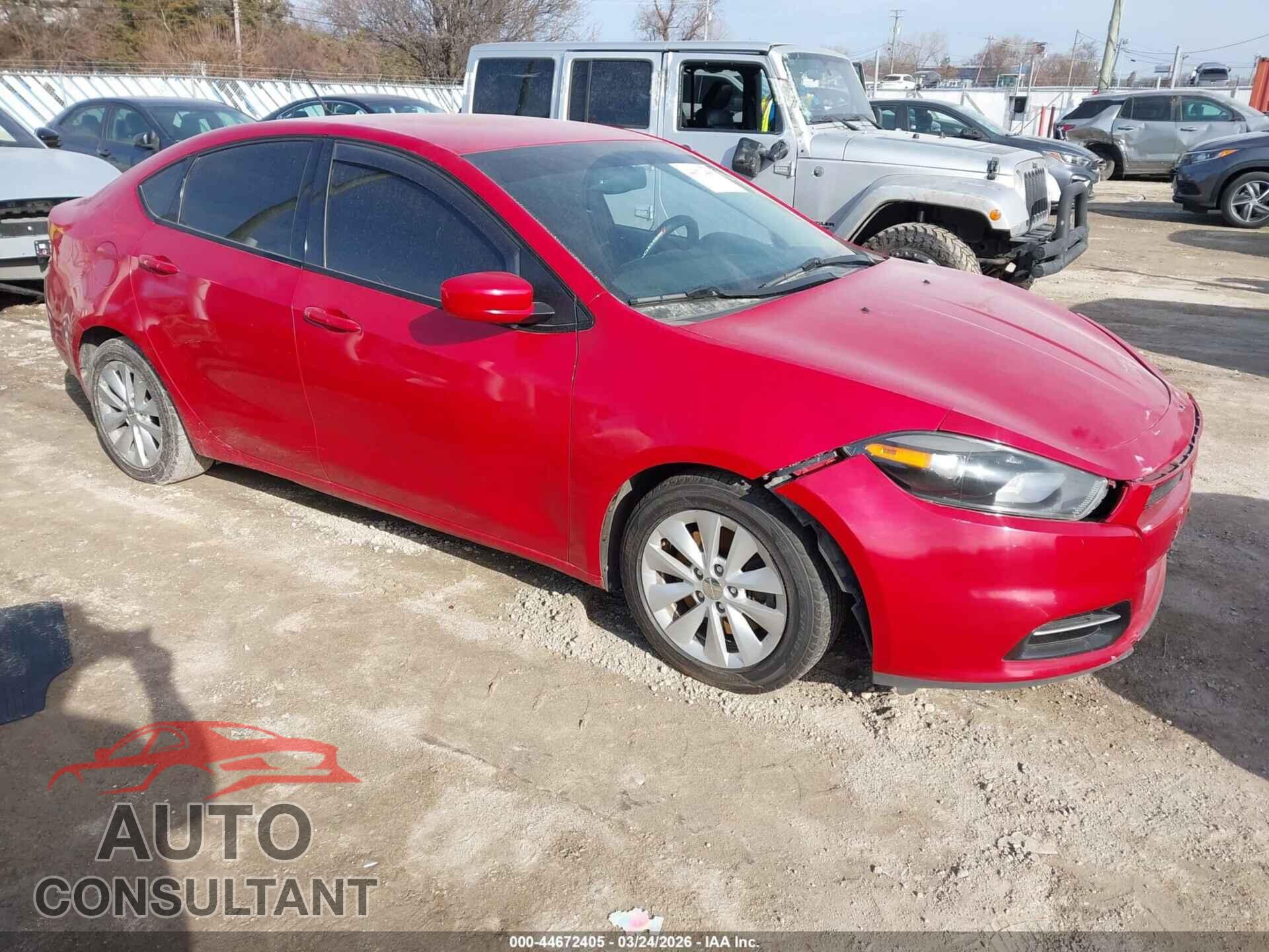 DODGE DART 2014 - 1C3CDFBB1ED668848