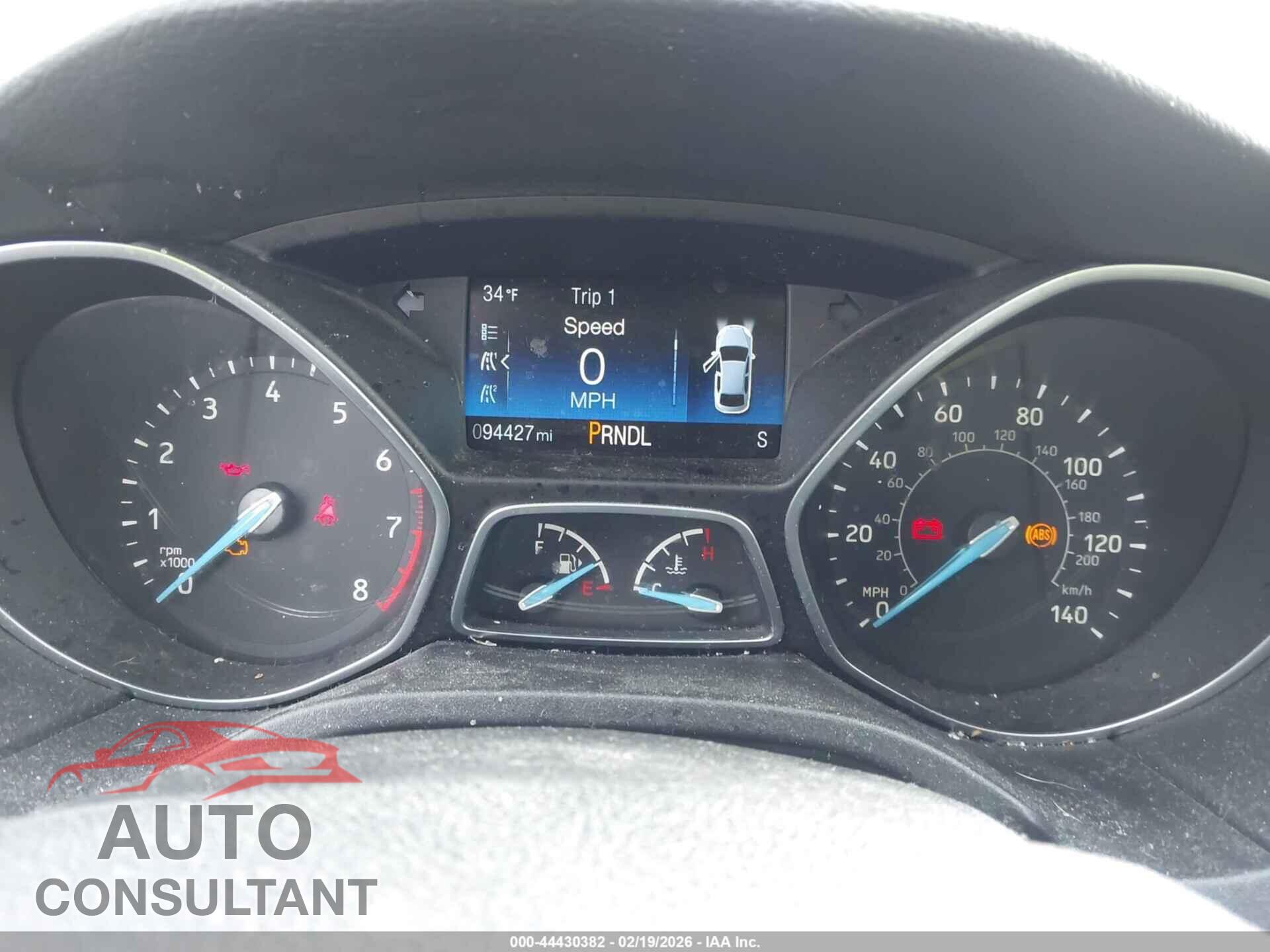 FORD FOCUS 2017 - 1FADP3K20HL271430