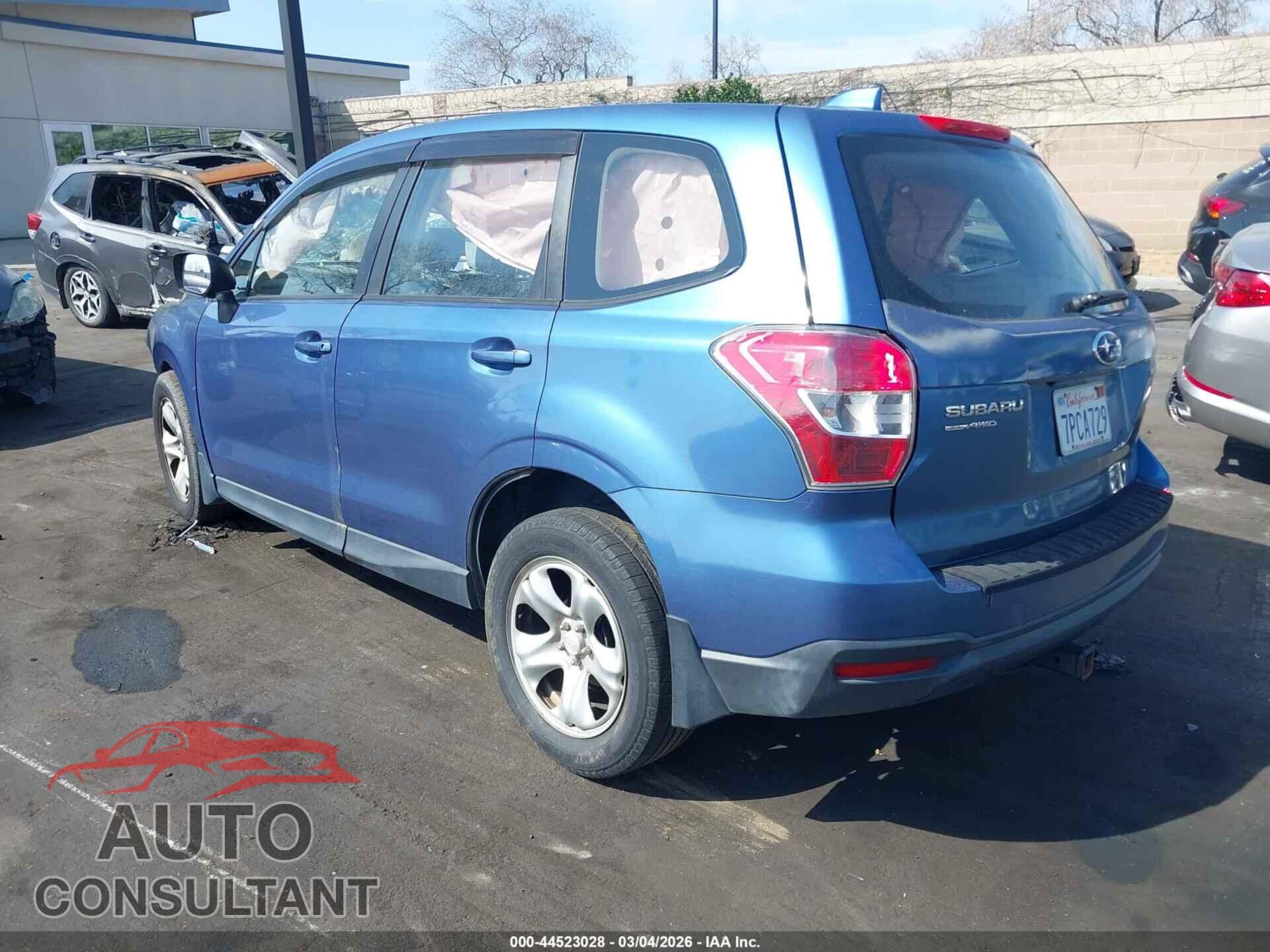 SUBARU FORESTER 2016 - JF2SJAAC7GG456147