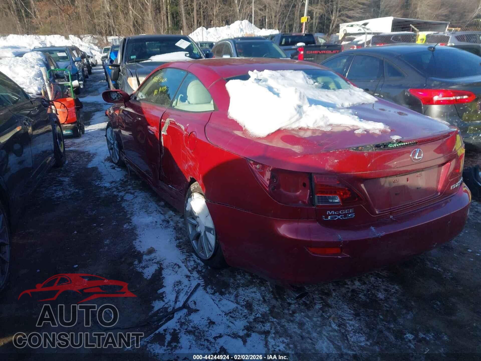 LEXUS IS 250C 2010 - JTHFF2C23A2506377