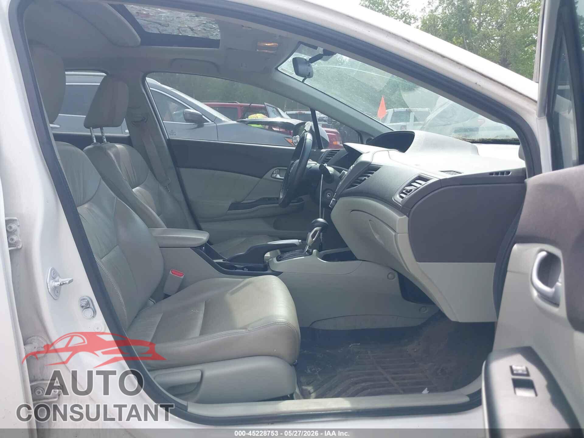 HONDA CIVIC 2012 - 19XFB2F99CE048498