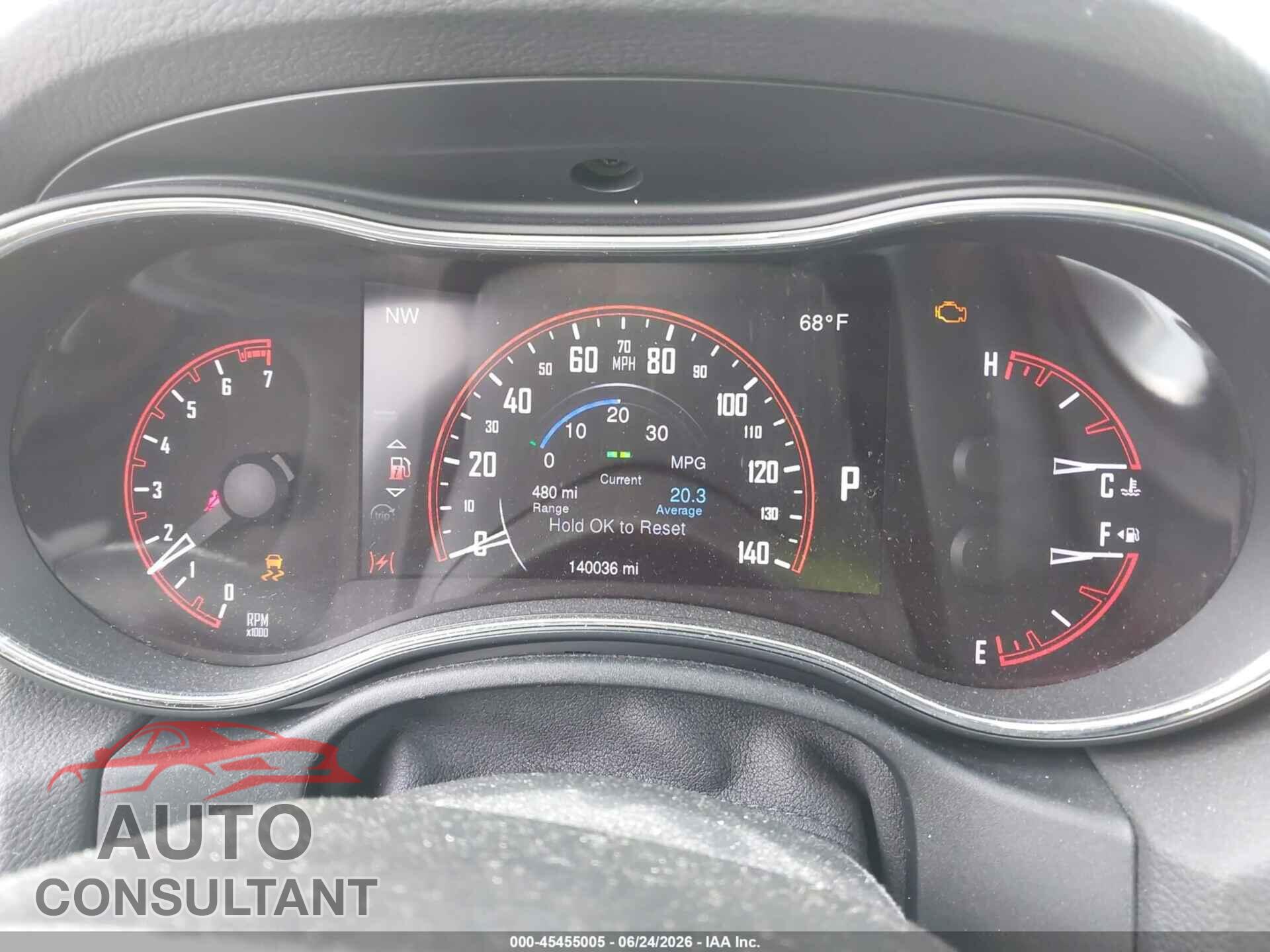 DODGE DURANGO 2015 - 1C4RDJAG3FC169675