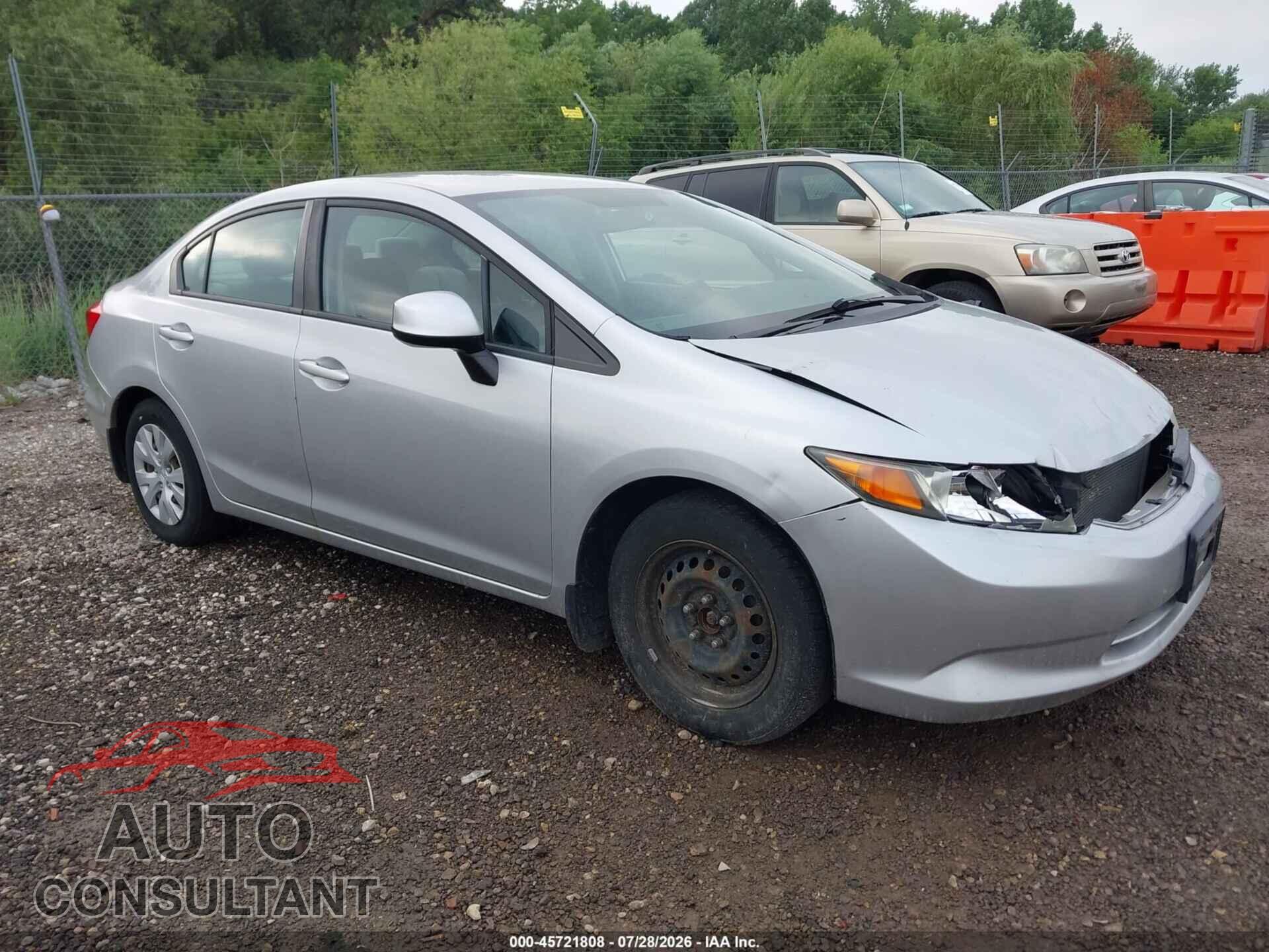 HONDA CIVIC 2012 - 19XFB2F53CE049336