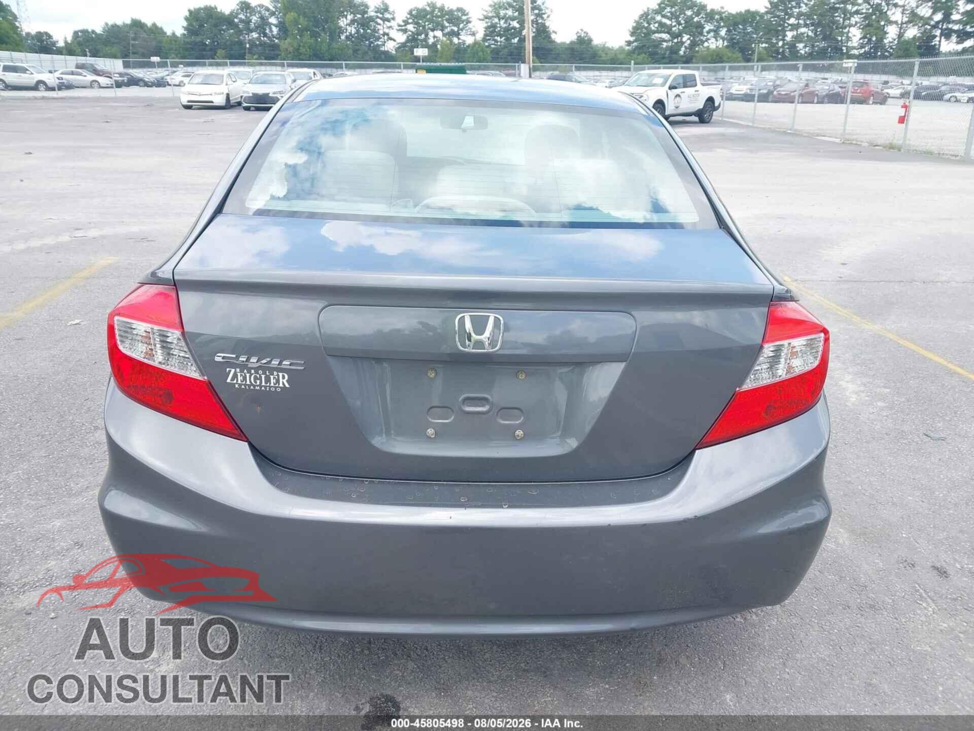 HONDA CIVIC 2012 - 19XFB2F87CE005396