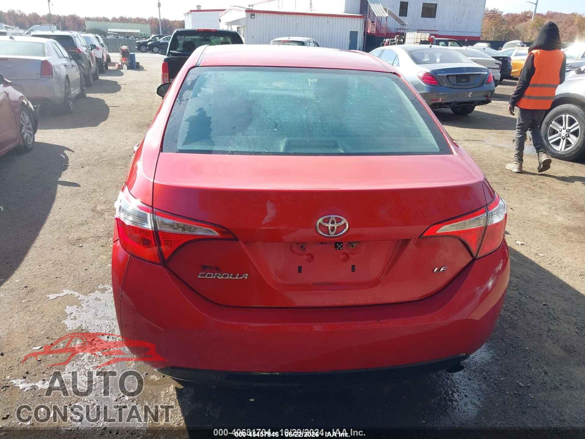 TOYOTA COROLLA 2014 - 5YFBURHE2EP141845