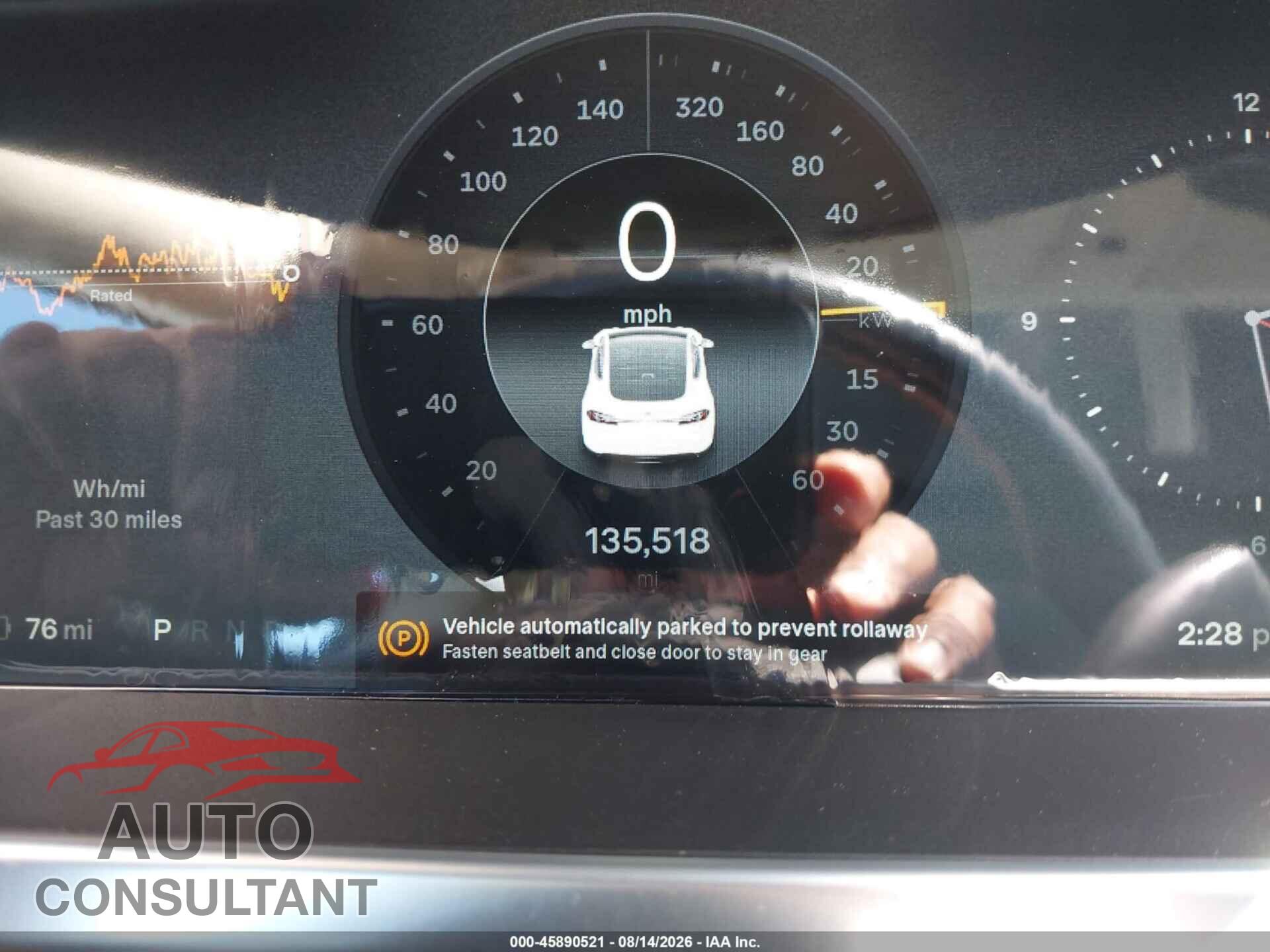 TESLA MODEL S 2012 - 5YJSA1DP2CFP02751