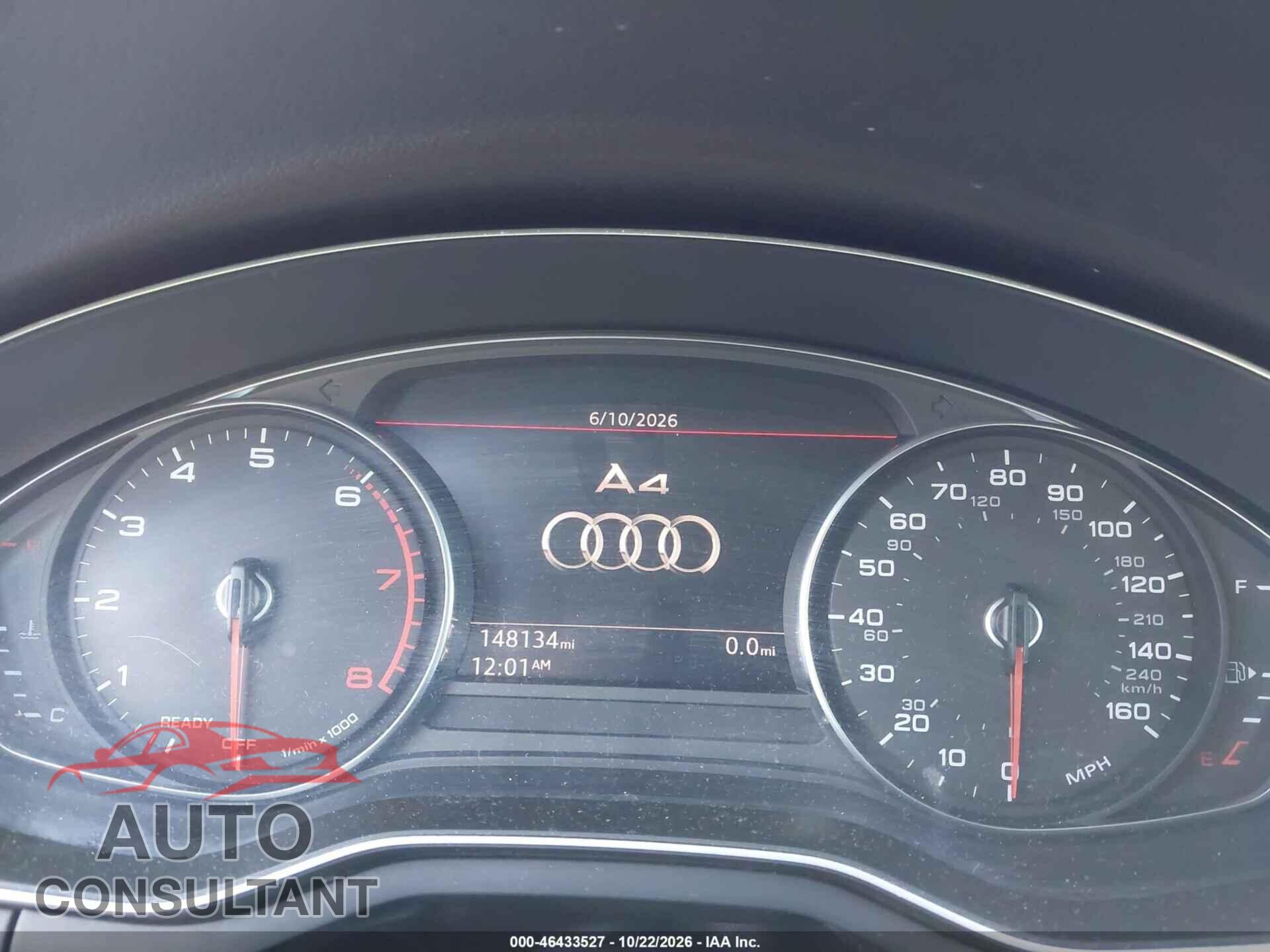 AUDI A4 2018 - WAUKMAF45JA032013