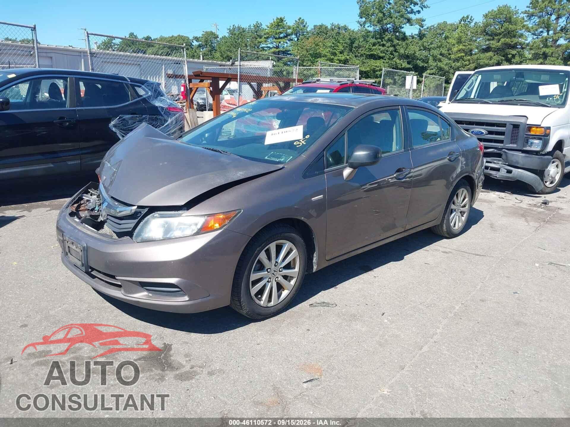 HONDA CIVIC 2012 - 2HGFB2F80CH521069