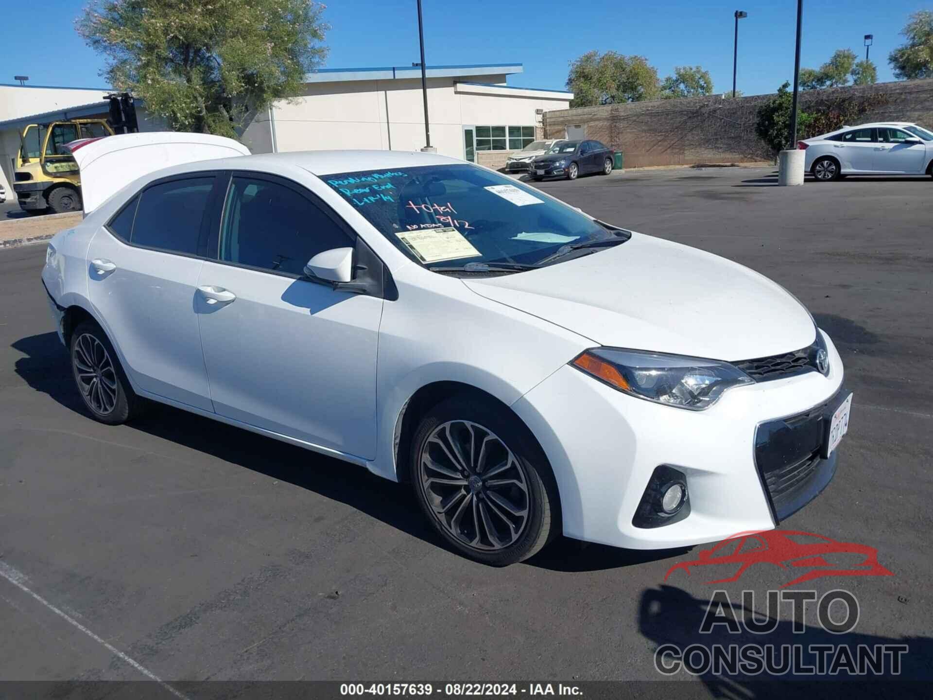 TOYOTA COROLLA 2016 - 5YFBURHE5GP435212