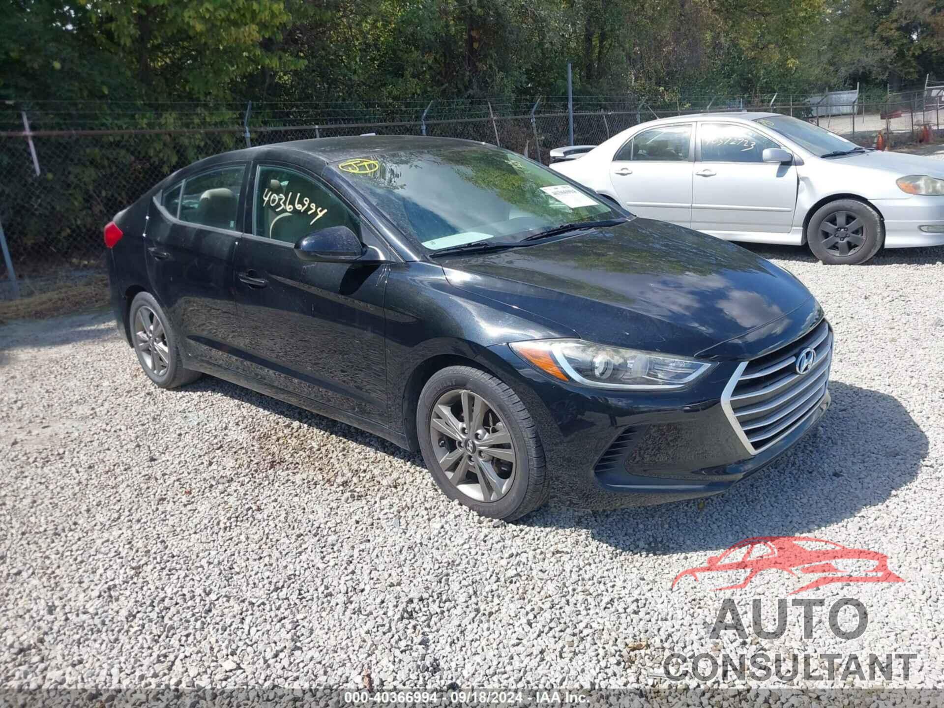 HYUNDAI ELANTRA 2018 - 5NPD84LF3JH215734