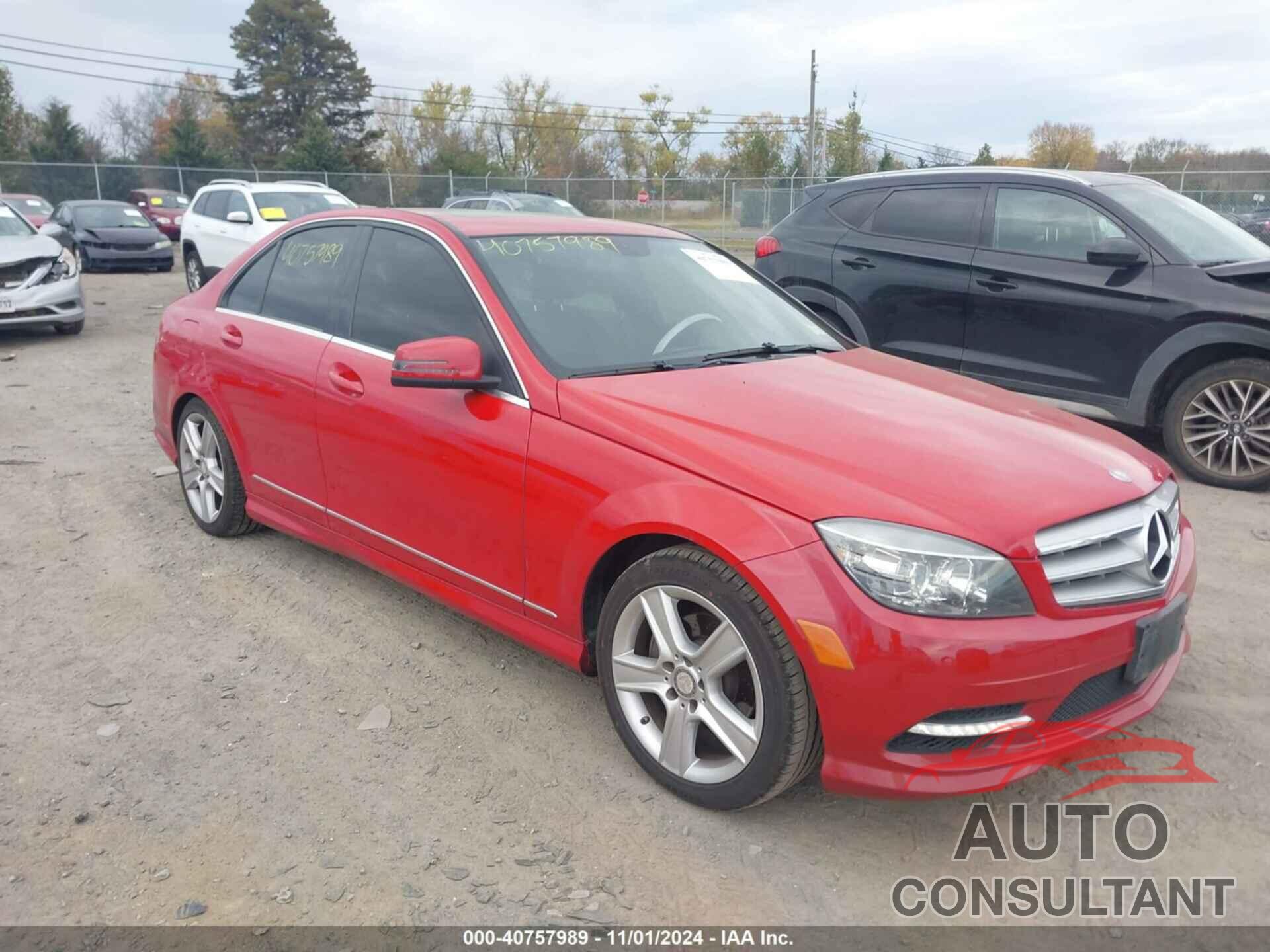 MERCEDES-BENZ C 300 2011 - WDDGF5EB0BA457513