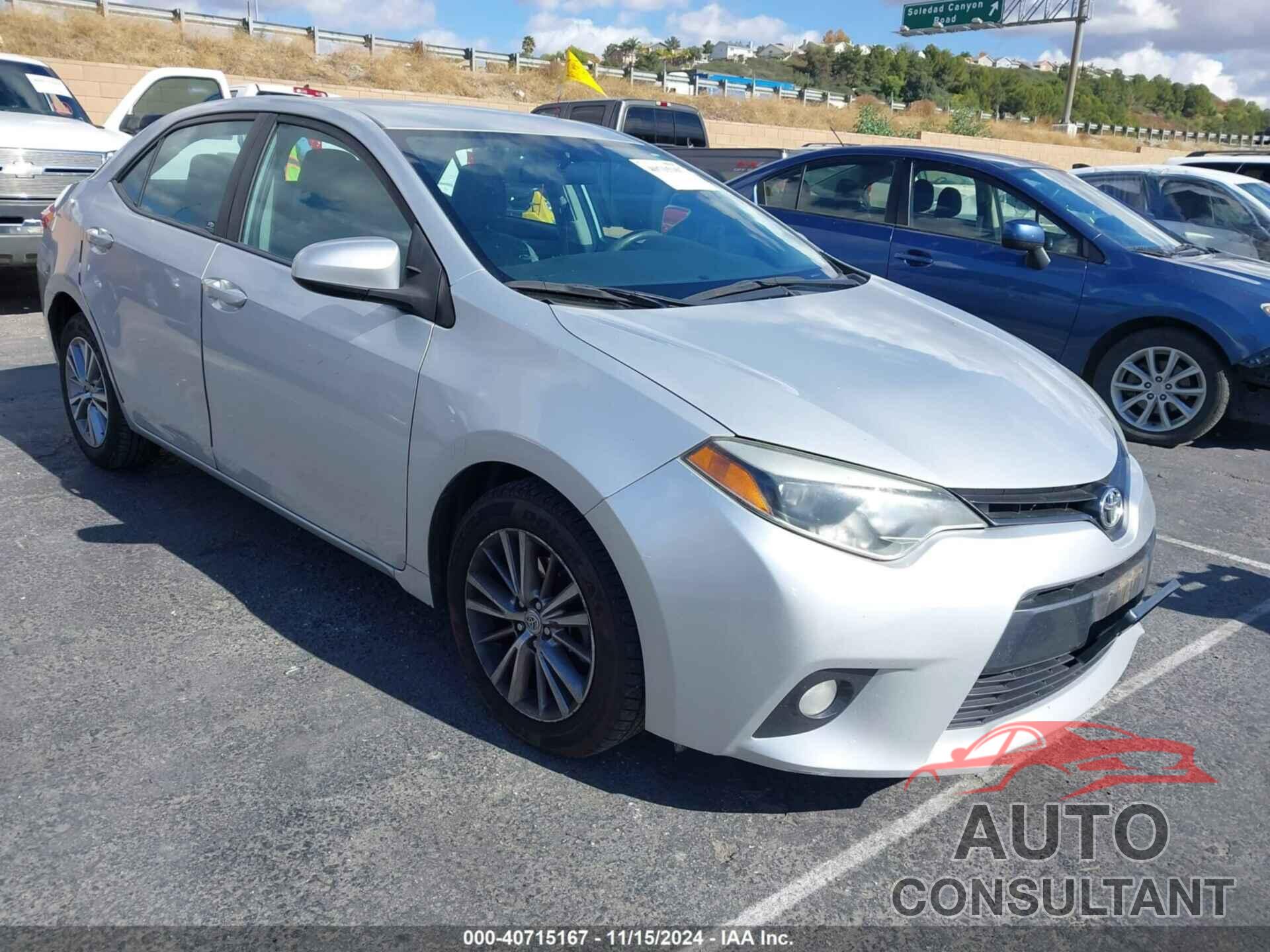 TOYOTA COROLLA 2015 - 5YFBURHE8FP200950