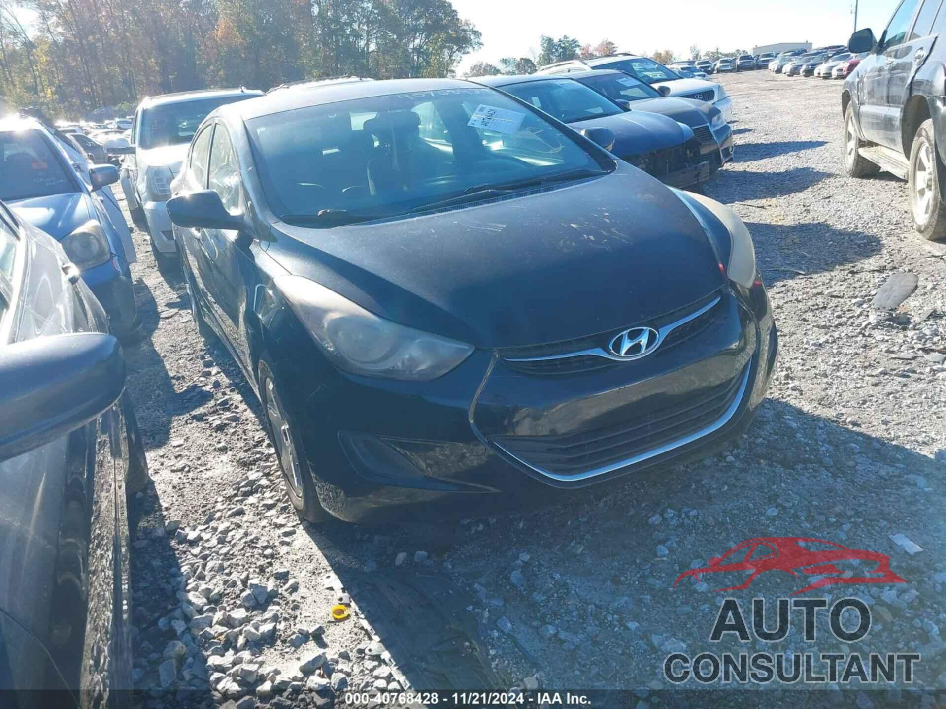 HYUNDAI ELANTRA 2012 - KMHDH4AE7CU364503