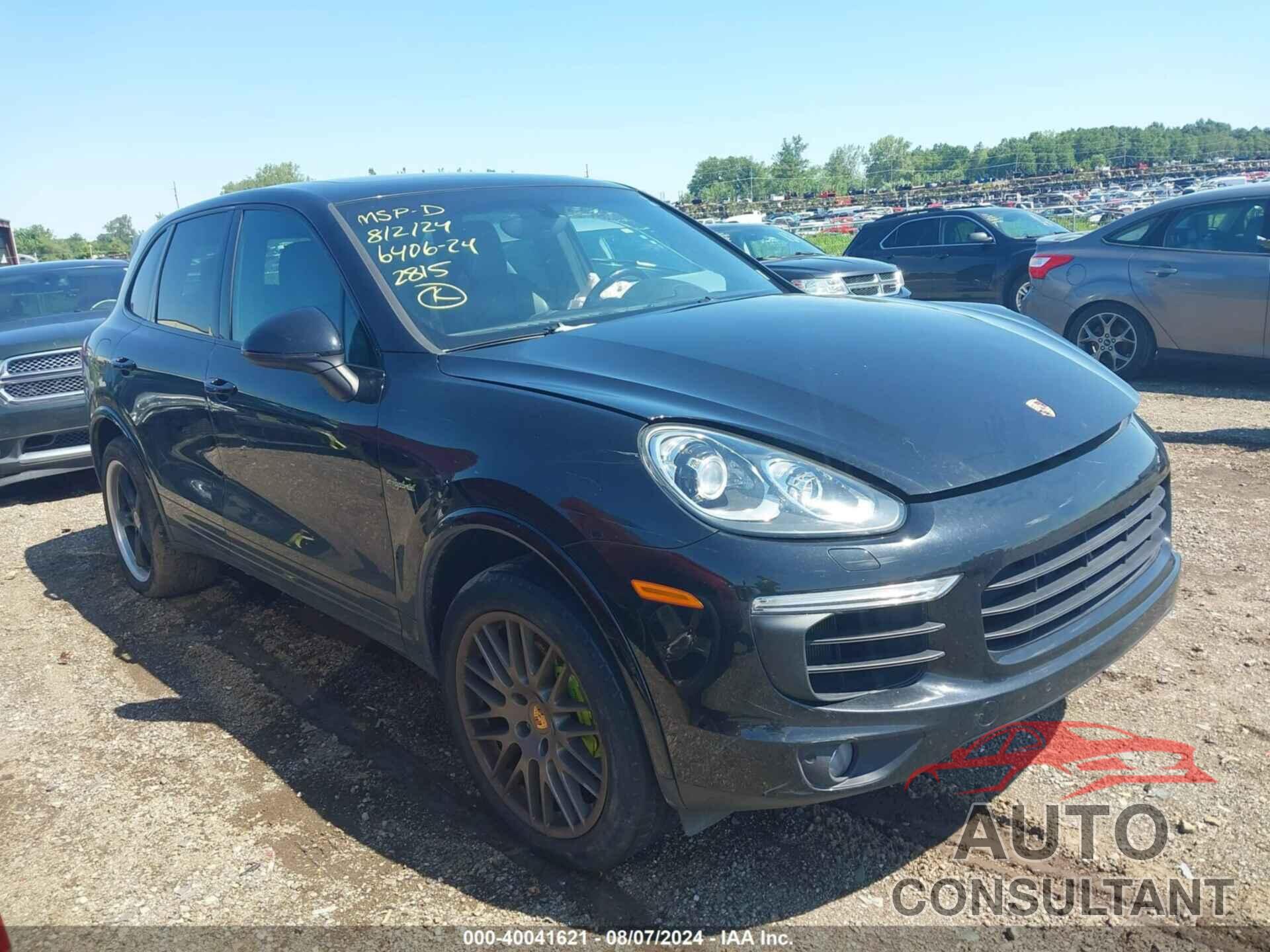 PORSCHE CAYENNE E-HYBRID 2017 - WP1AE2A24HLA72815