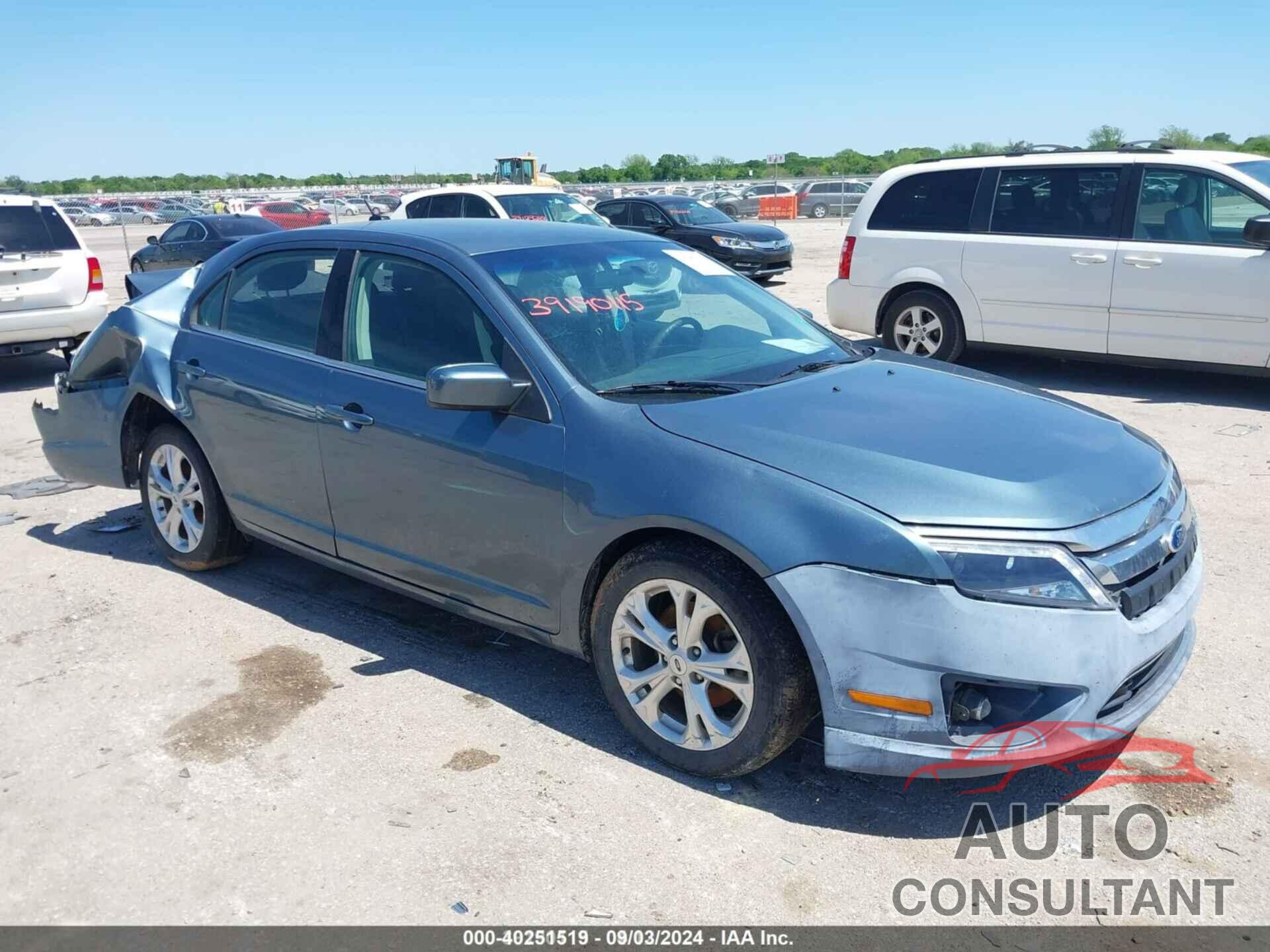 FORD FUSION 2012 - 3FAHP0HA1CR104440