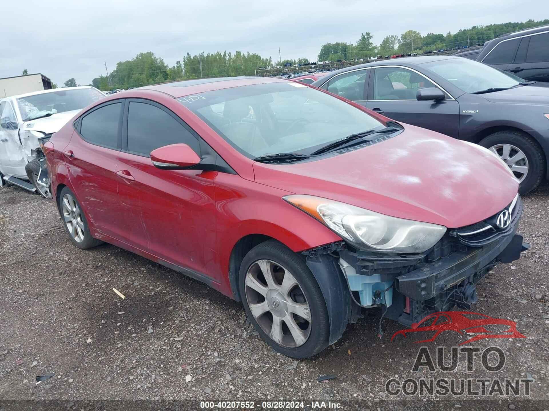 HYUNDAI ELANTRA 2013 - KMHDH4AE3DU711701