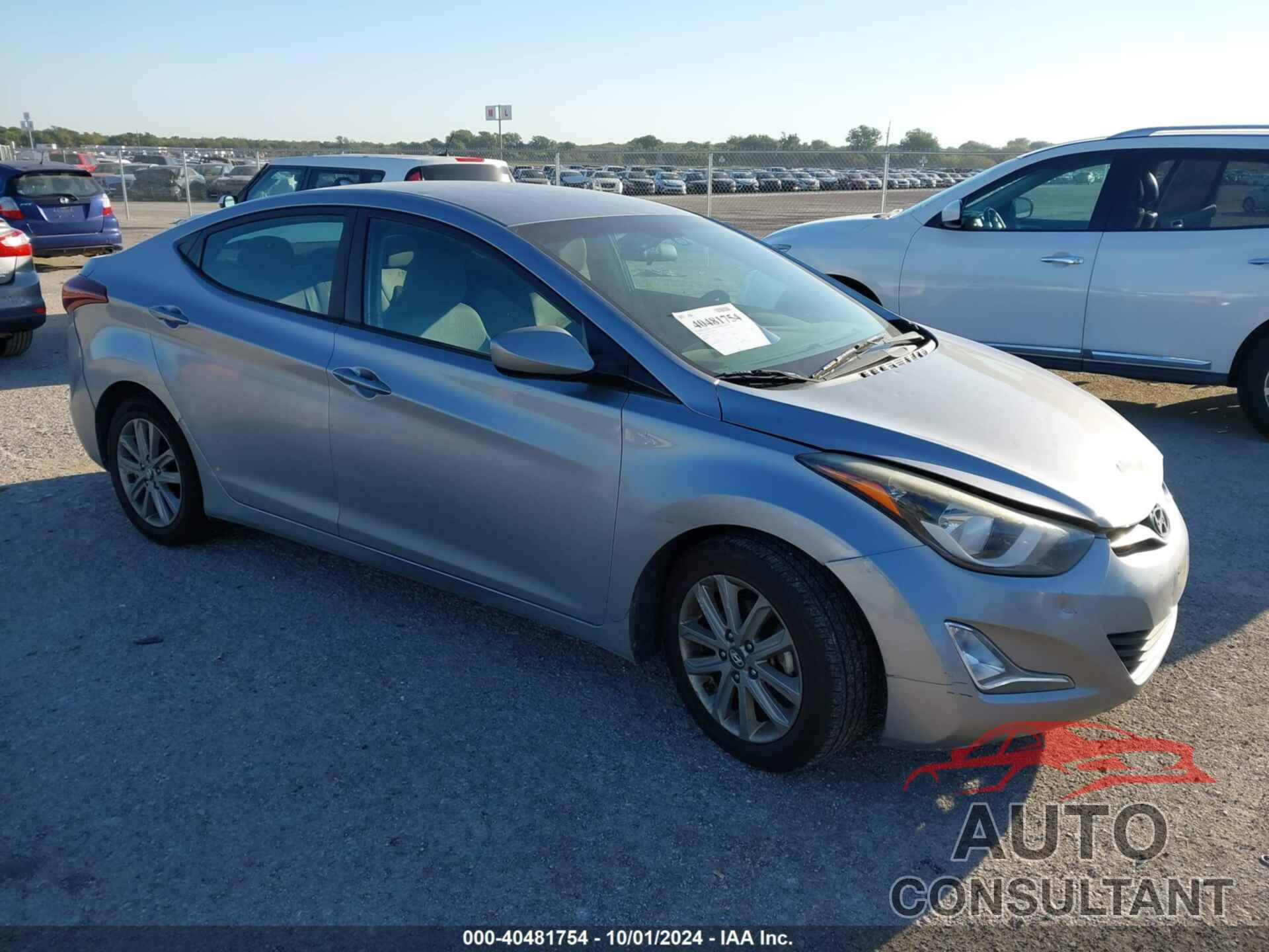 HYUNDAI ELANTRA 2016 - 5NPDH4AE9GH750747