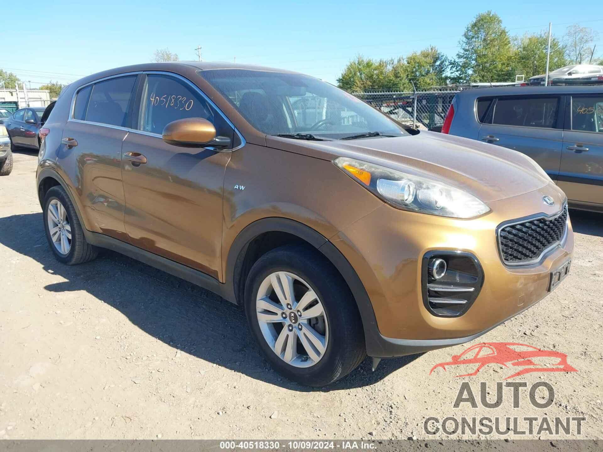 KIA SPORTAGE 2017 - KNDPMCAC0H7041244