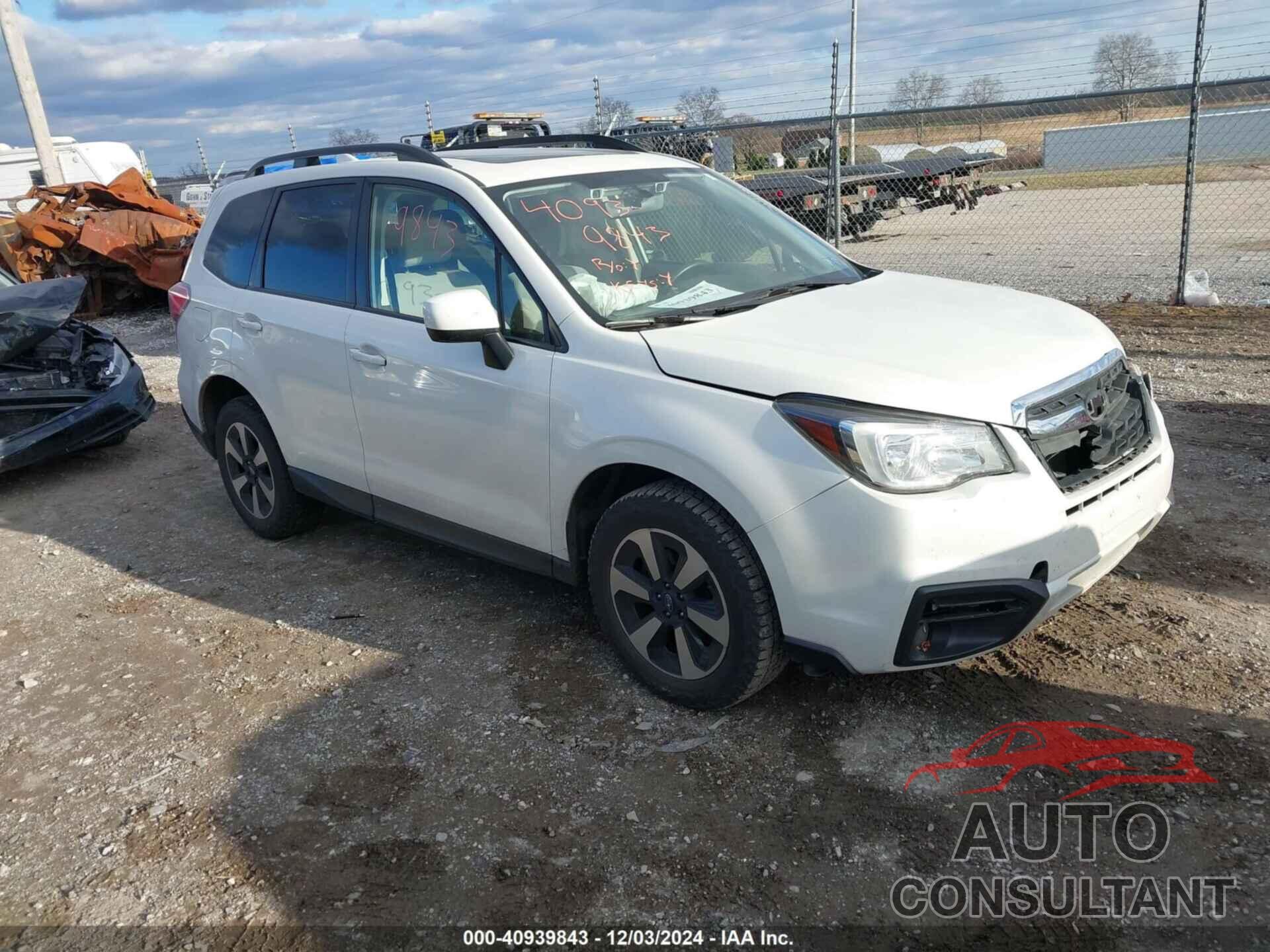 SUBARU FORESTER 2017 - JF2SJAGC2HH441607