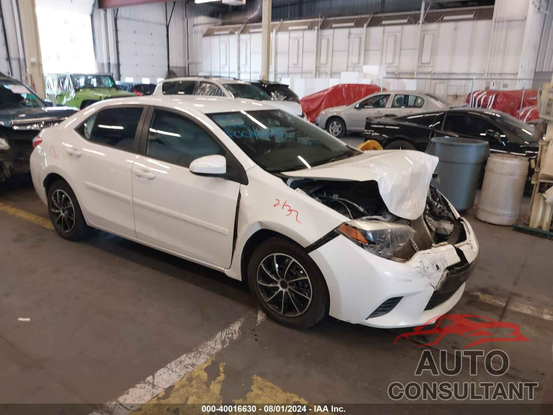 TOYOTA COROLLA 2016 - 2T1BURHE1GC705570
