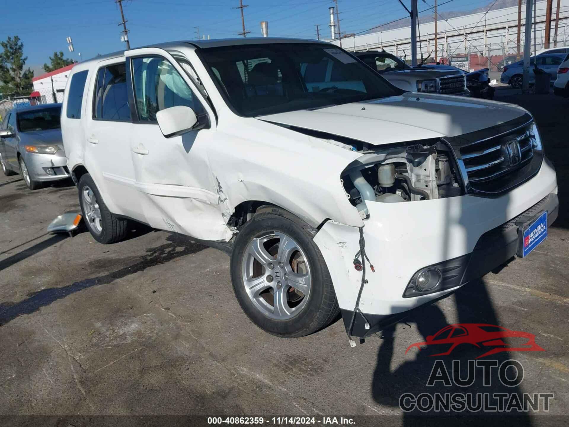 HONDA PILOT 2013 - 5FNYF3H54DB042696