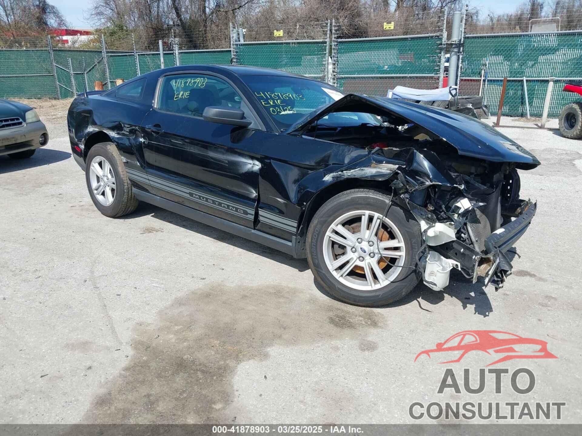 FORD MUSTANG 2012 - 1ZVBP8AM3C5250471
