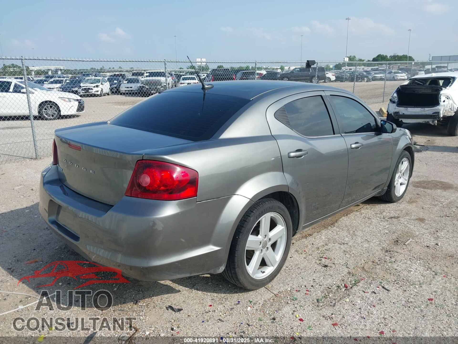 DODGE AVENGER 2013 - 1C3CDZAB4DN624984