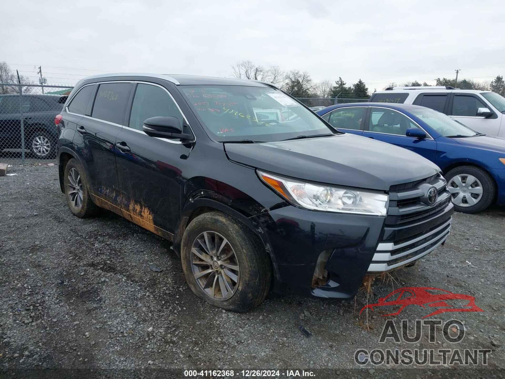 TOYOTA HIGHLANDER 2017 - 5TDJZRFH8HS384646