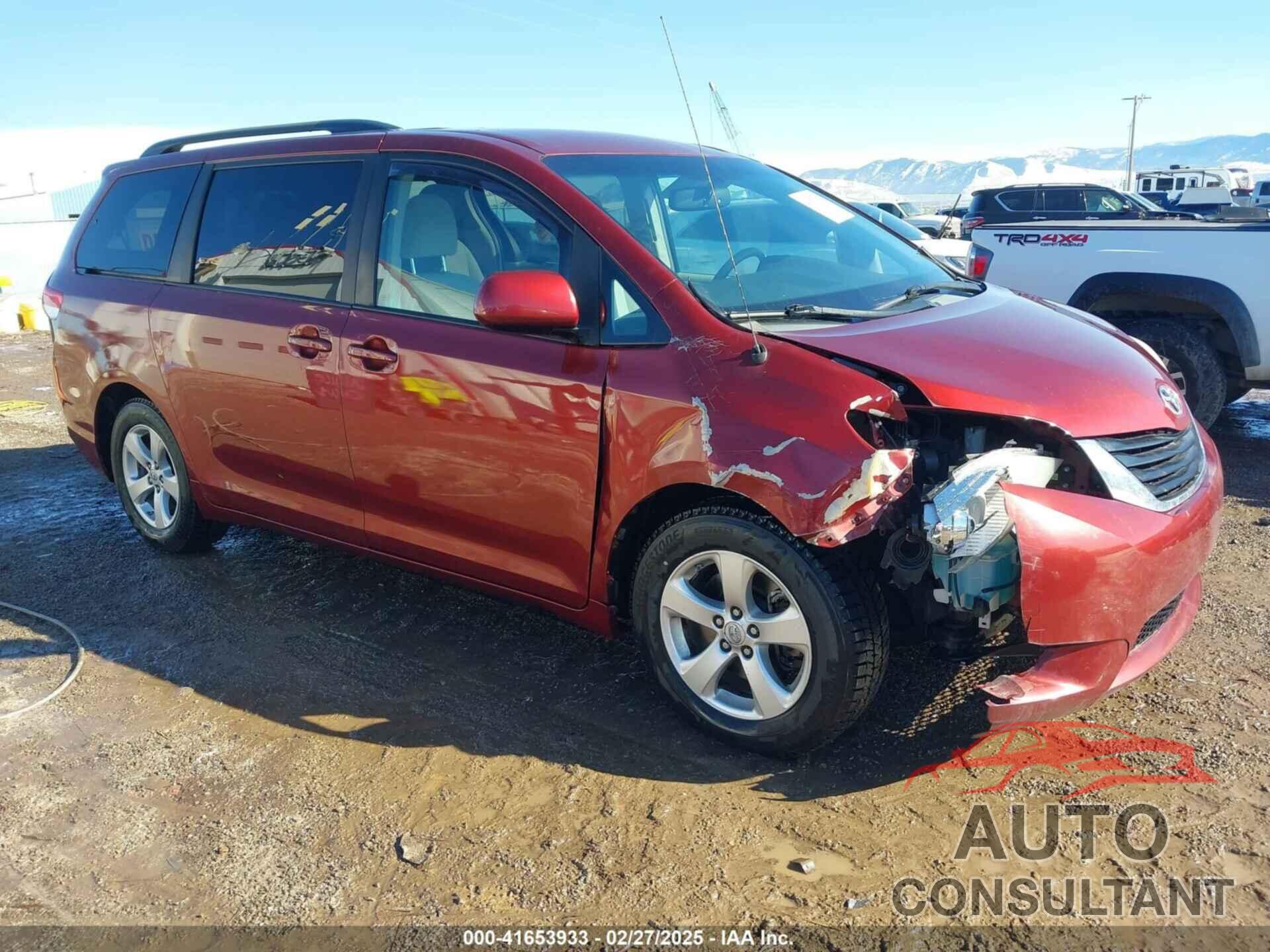 TOYOTA SIENNA 2011 - 5TDKK3DC6BS104887
