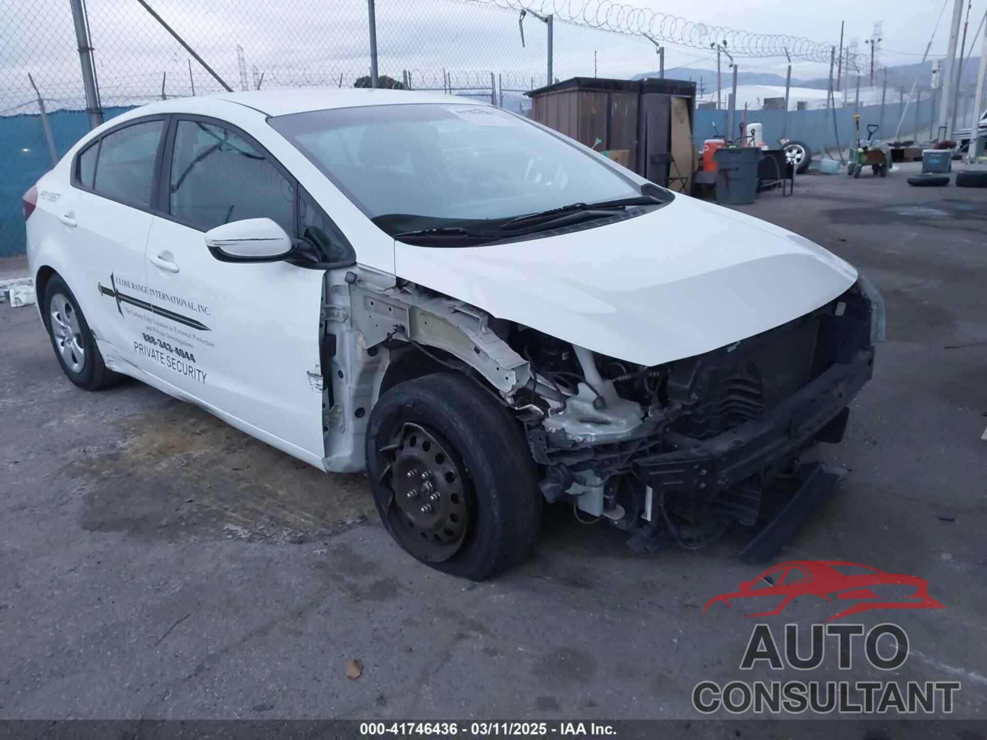 KIA FORTE 2017 - 3KPFK4A78HE040160