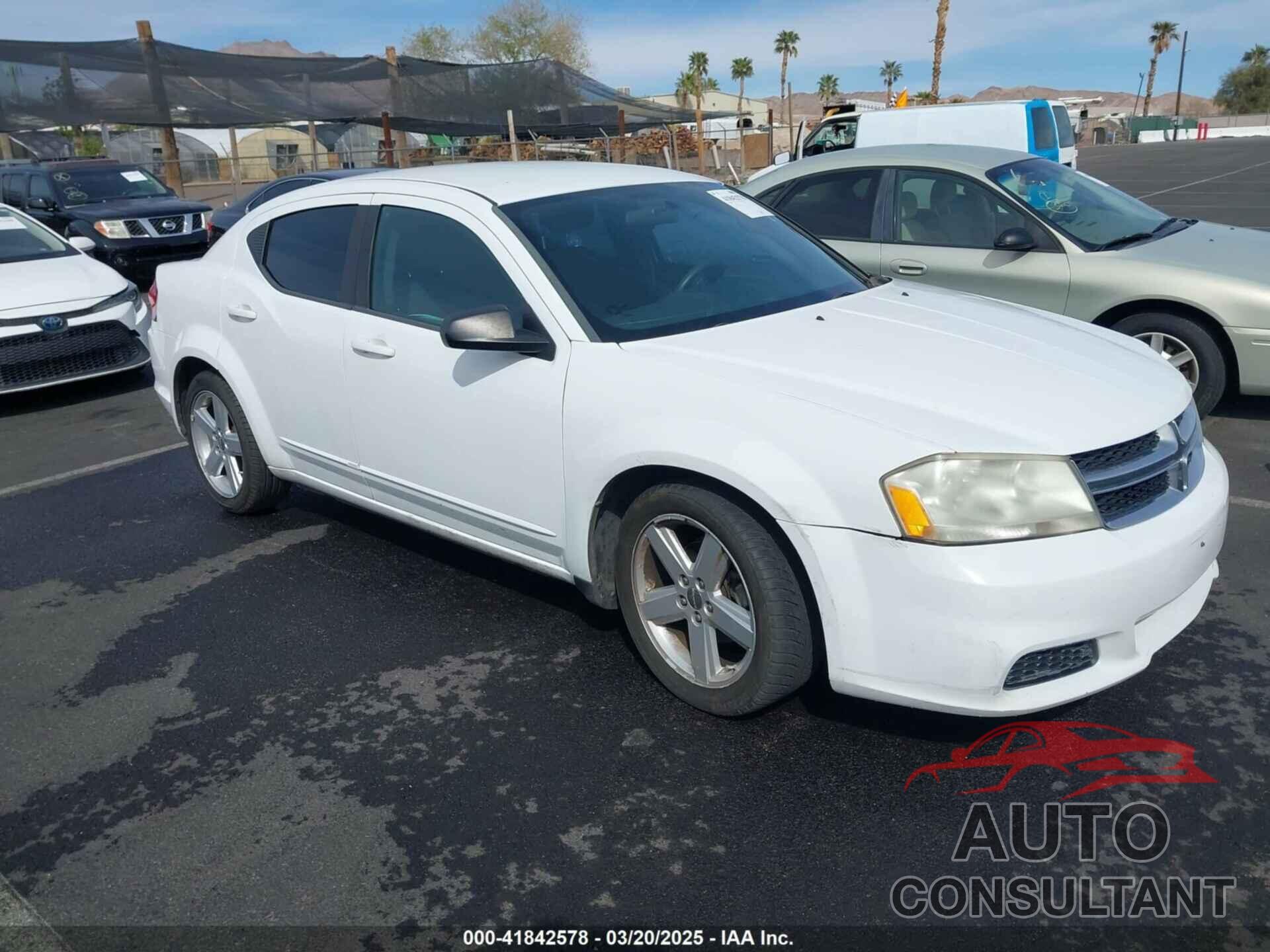 DODGE AVENGER 2013 - 1C3CDZAB6DN741420