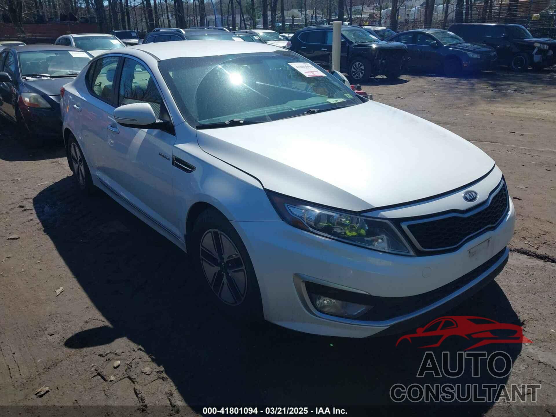 KIA OPTIMA HYBRID 2013 - KNAGM4AD2D5057382