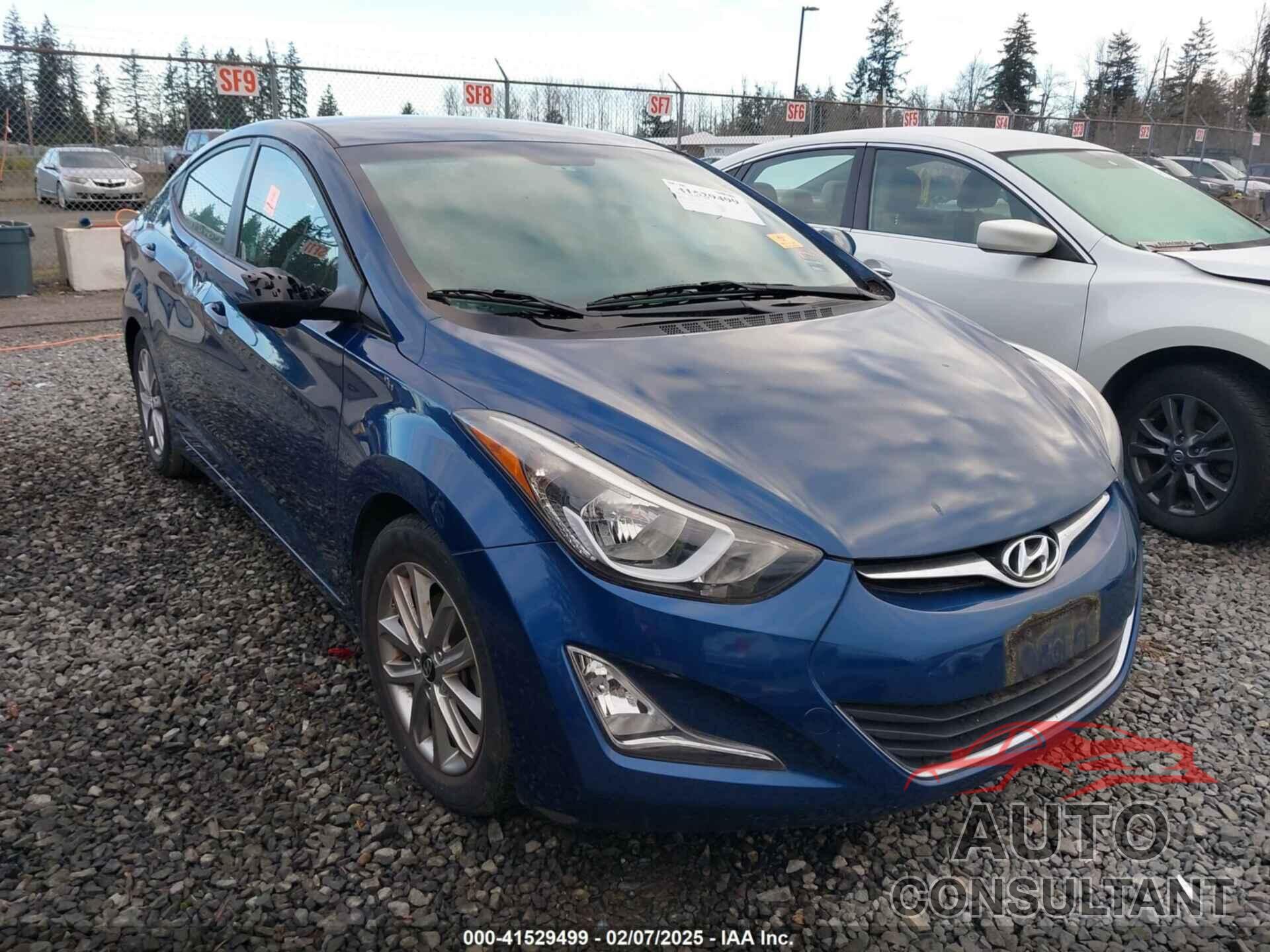 HYUNDAI ELANTRA 2014 - KMHDH4AE4EU136459