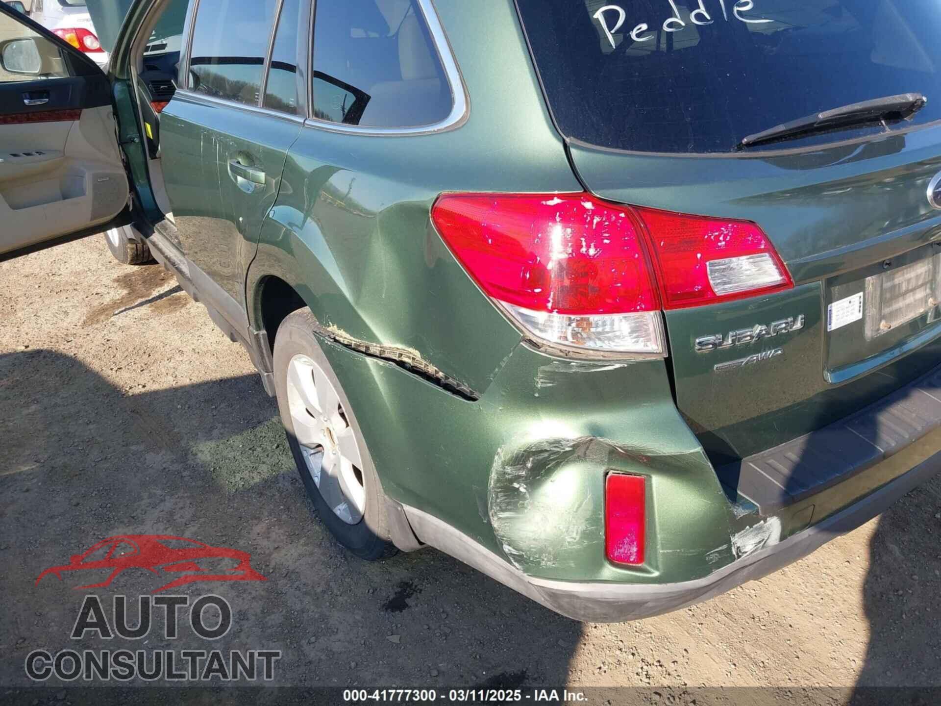 SUBARU OUTBACK 2010 - 4S4BRBKC8A3367239