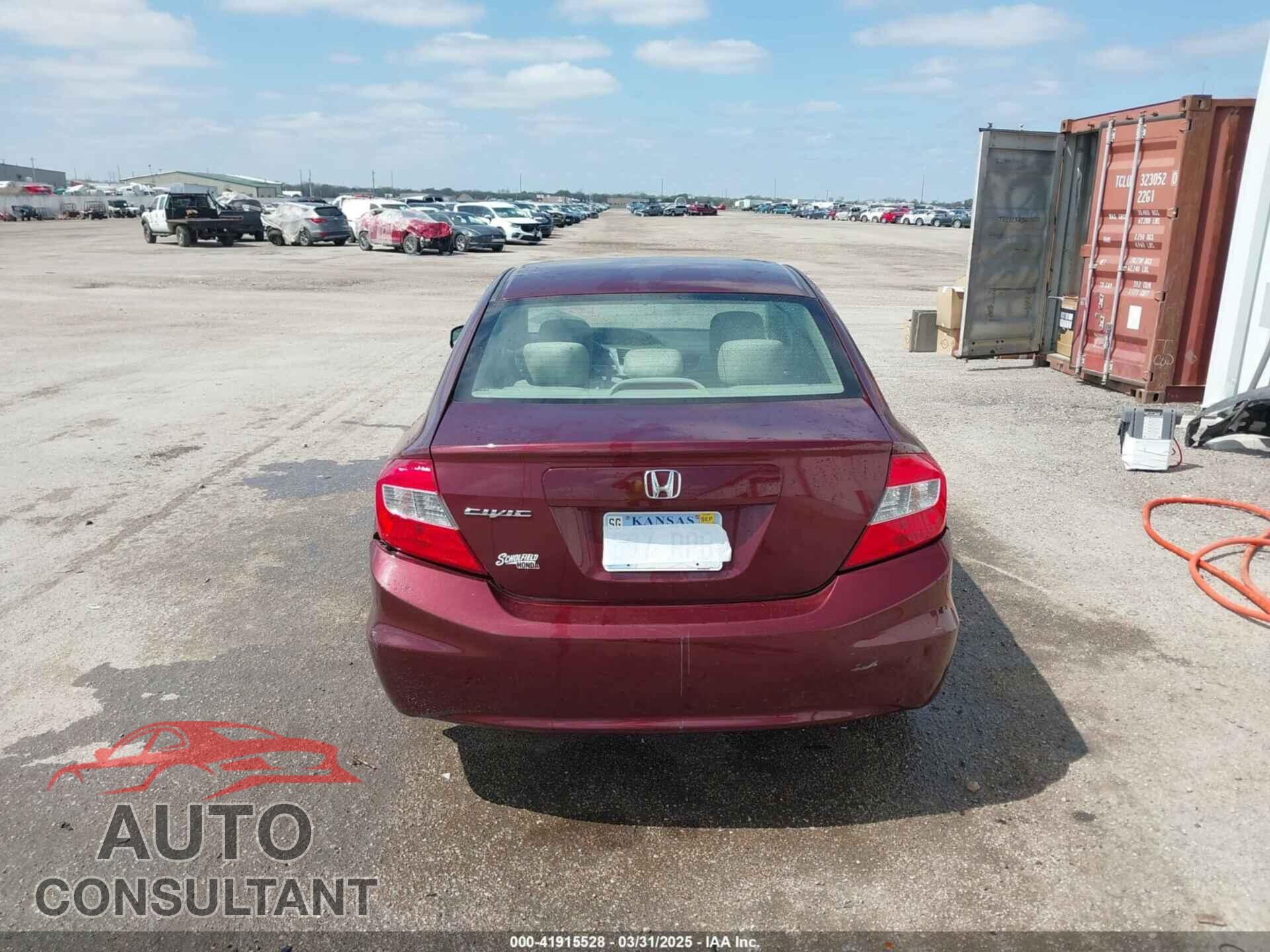 HONDA CIVIC 2012 - 2HGFB2F86CH606269
