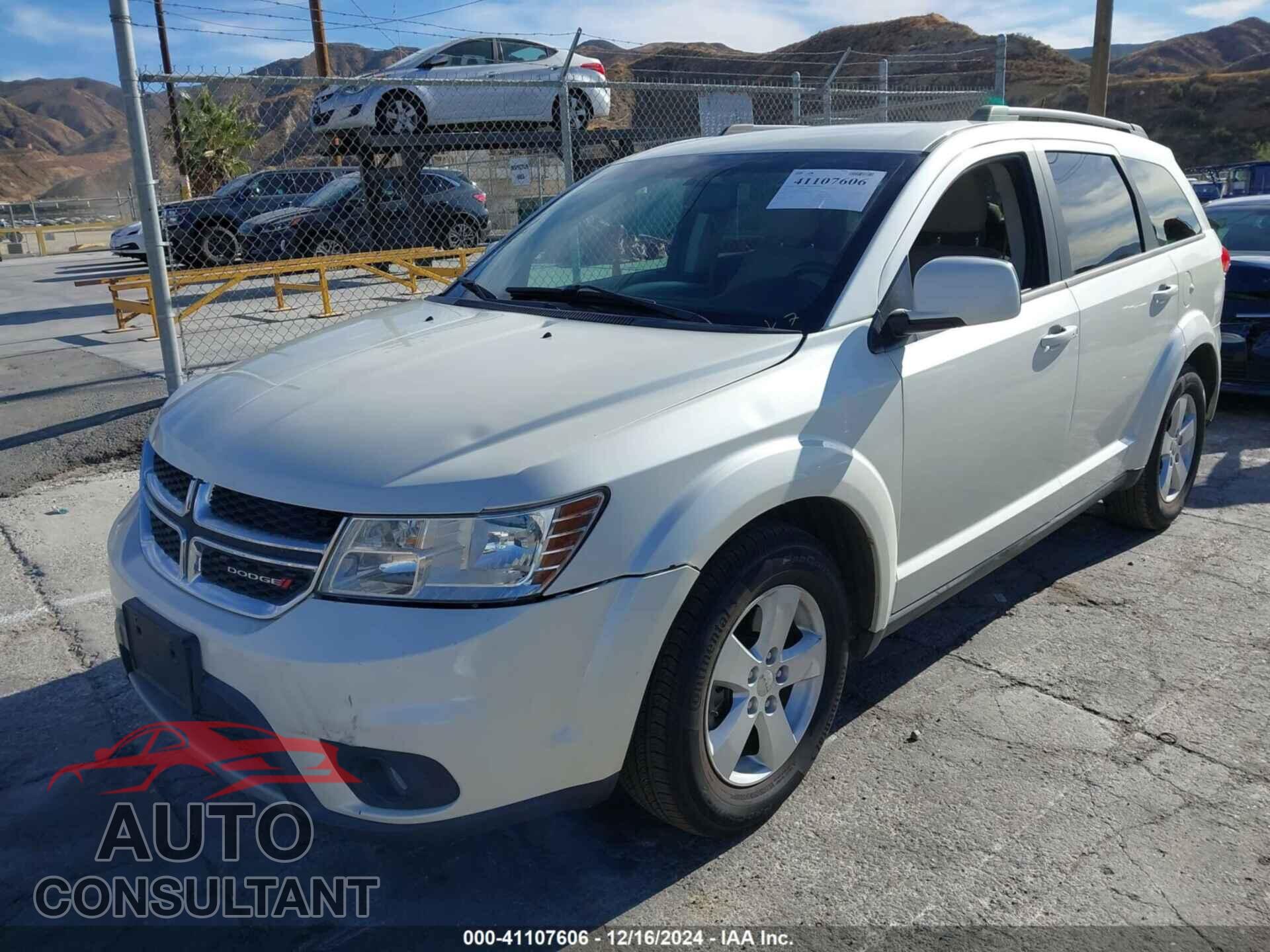 DODGE JOURNEY 2012 - 3C4PDCBB3CT345517