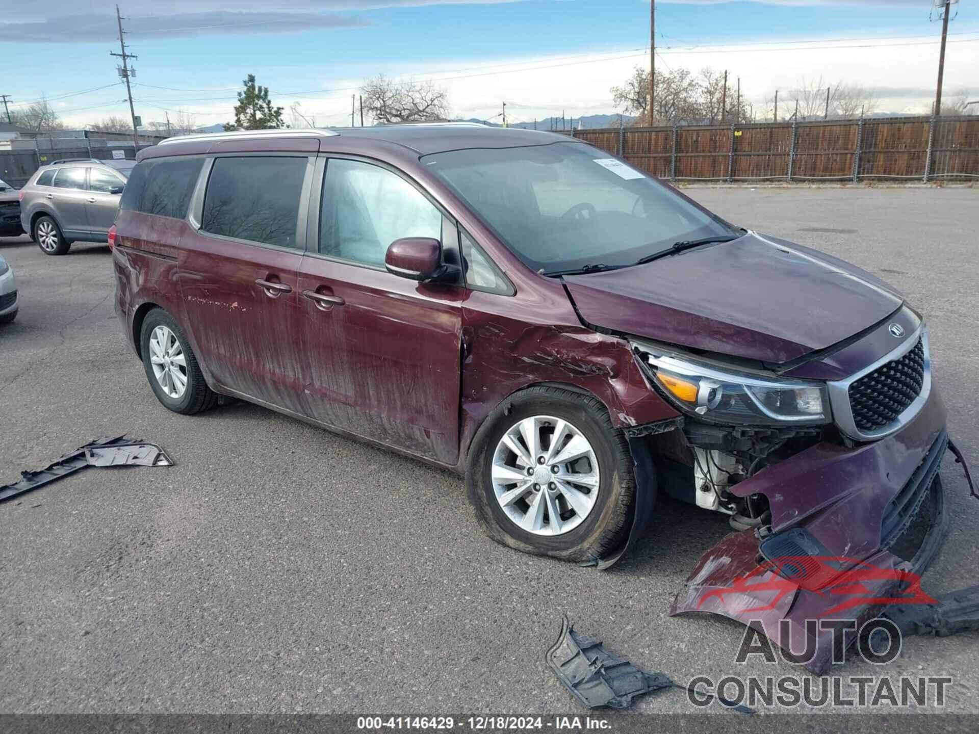 KIA SEDONA 2017 - KNDMB5C11H6246674