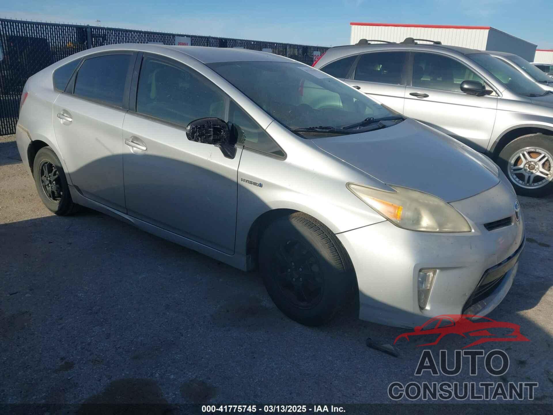 TOYOTA PRIUS 2012 - JTDKN3DU5C5436889