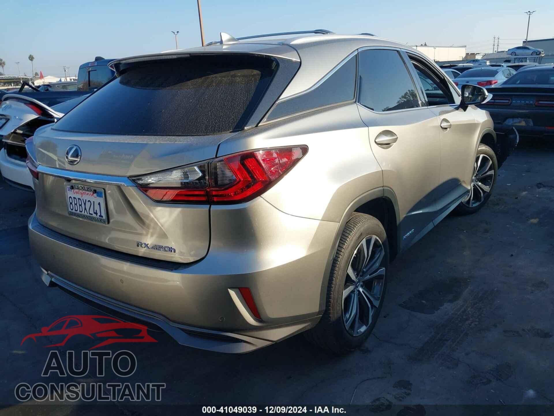 LEXUS RX 450H 2017 - 2T2BGMCA5HC020015