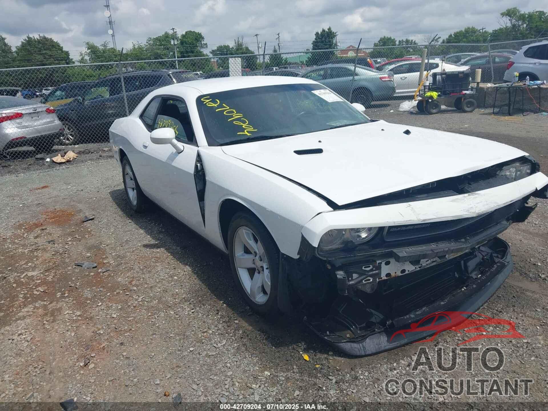 DODGE CHALLENGER 2012 - 2C3CDYAG0CH294001