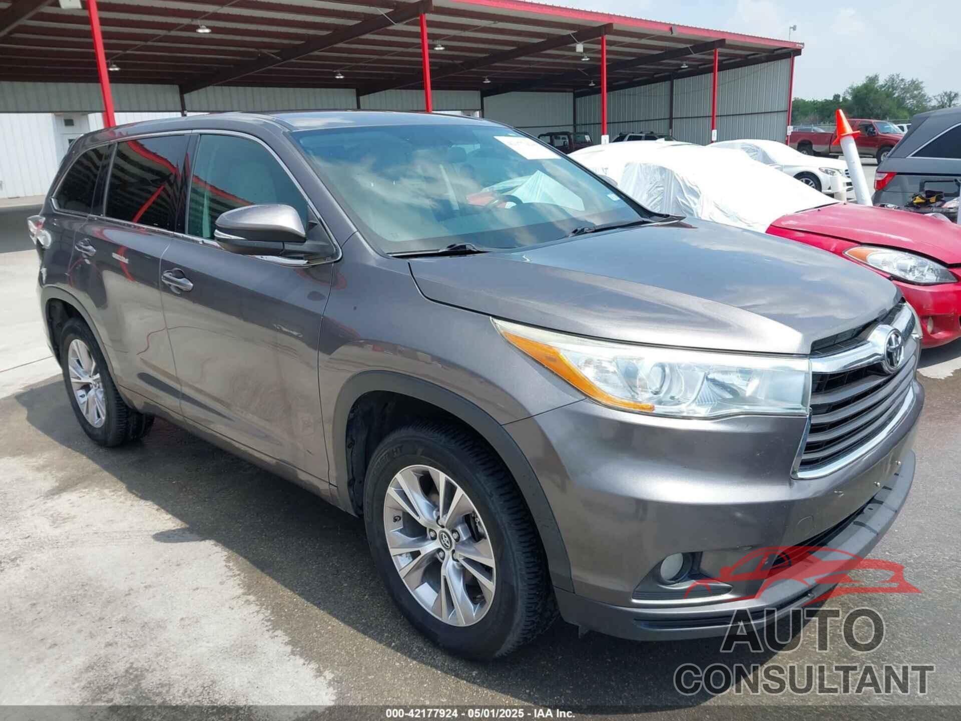 TOYOTA HIGHLANDER 2016 - 5TDZKRFH1GS185041