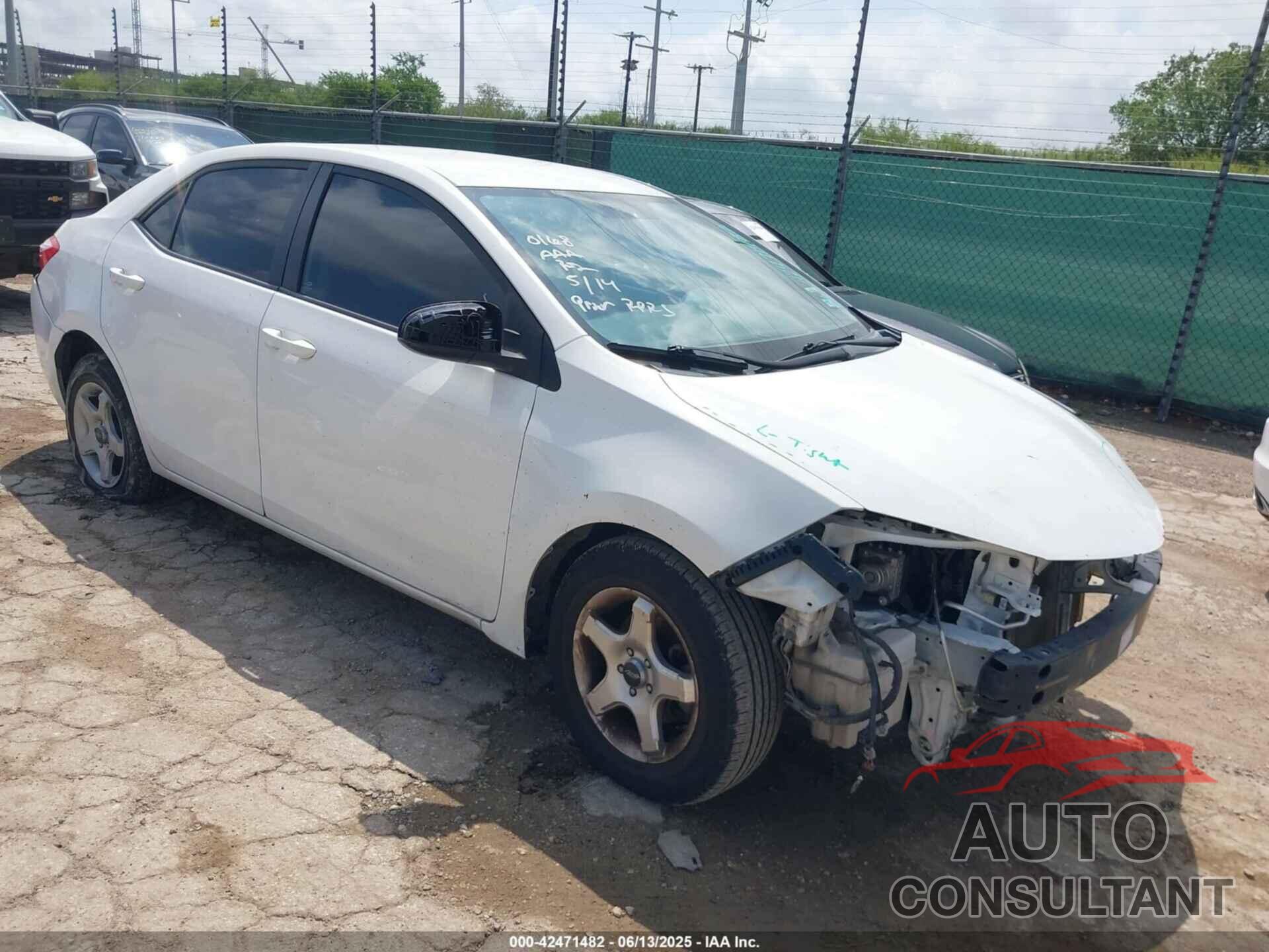 TOYOTA COROLLA 2016 - 5YFBURHE8GP545736