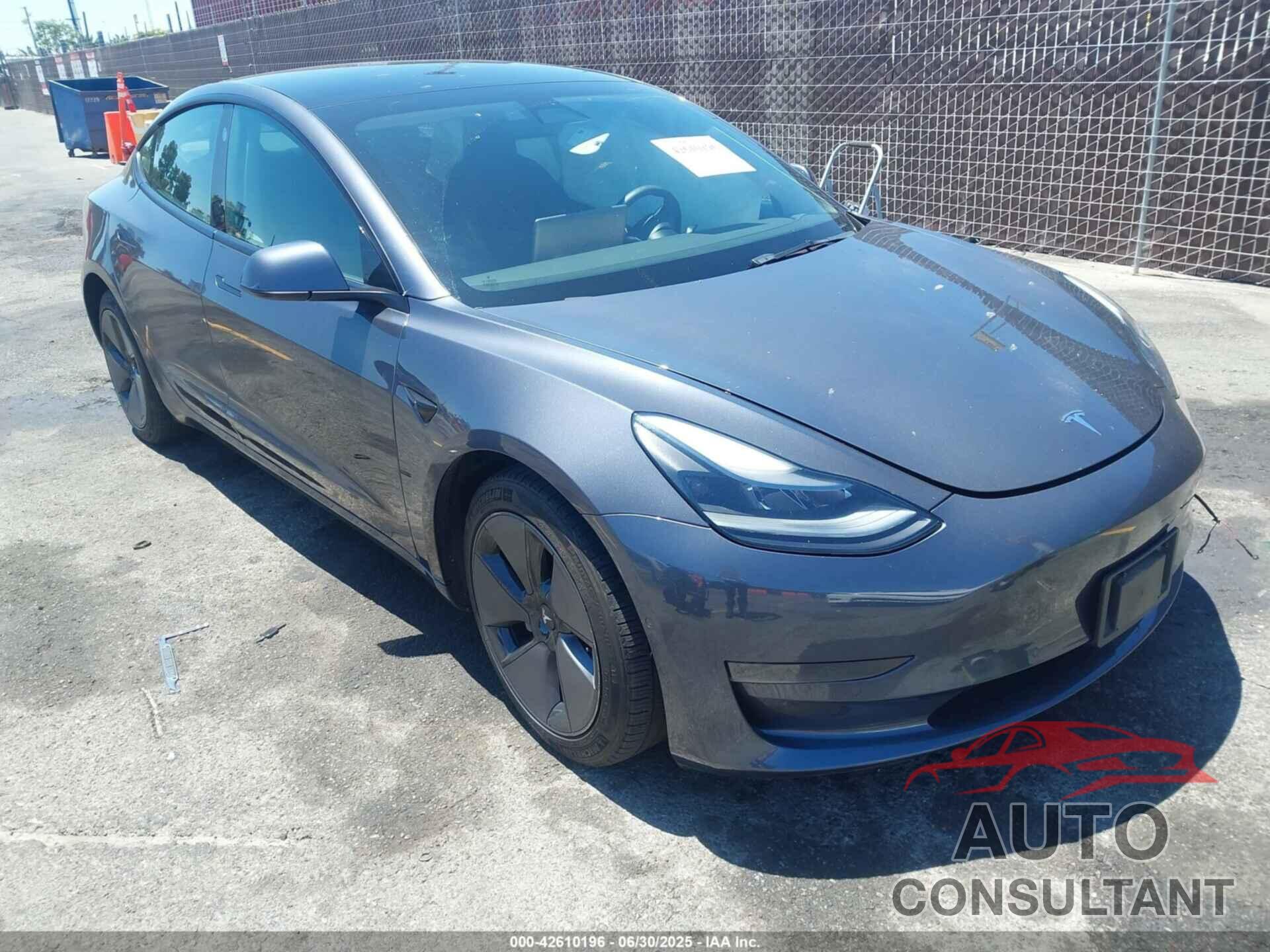 TESLA MODEL 3 2022 - 5YJ3E1EAXNF143228