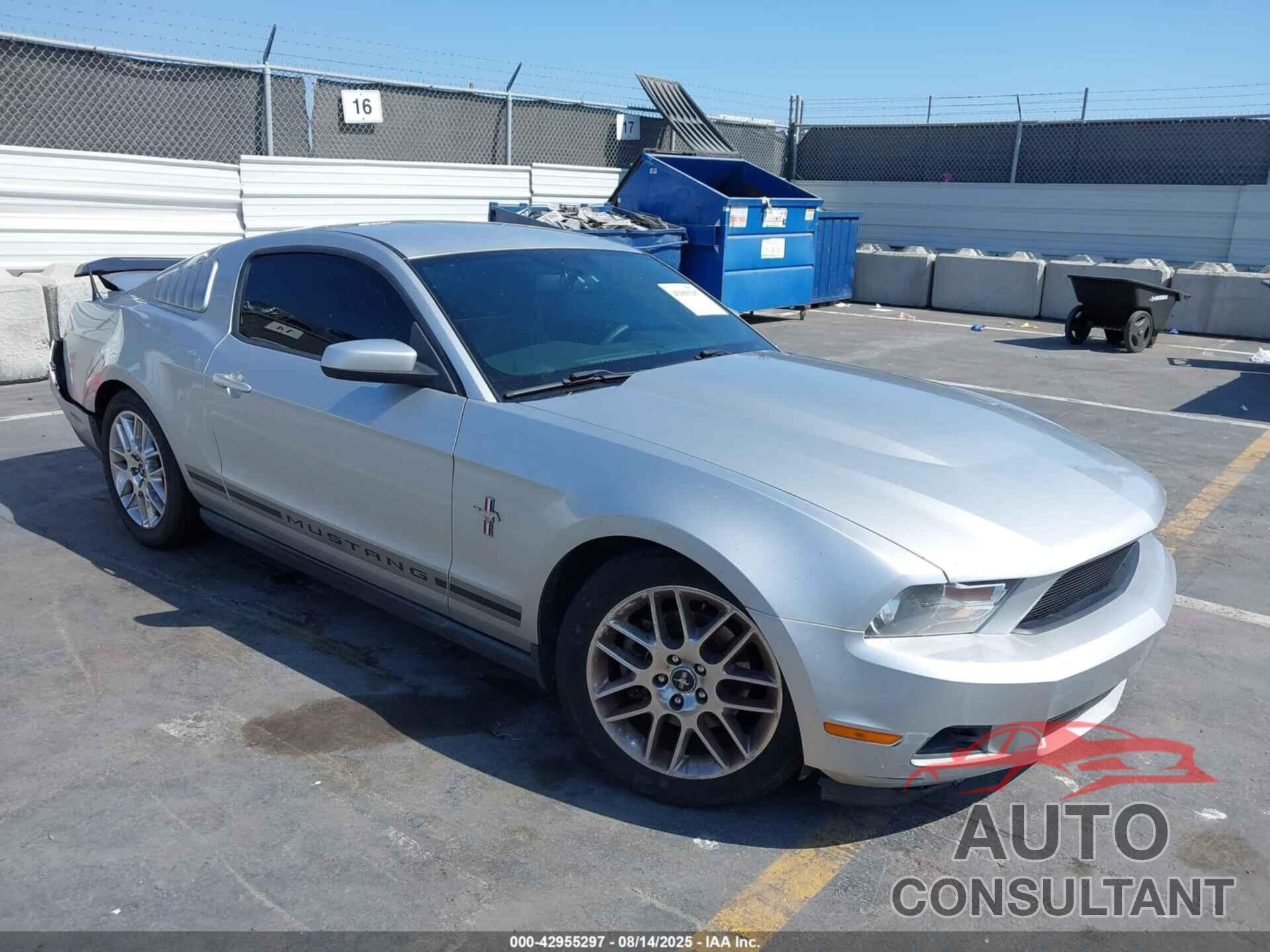 FORD MUSTANG 2012 - 1ZVBP8AM3C5268128