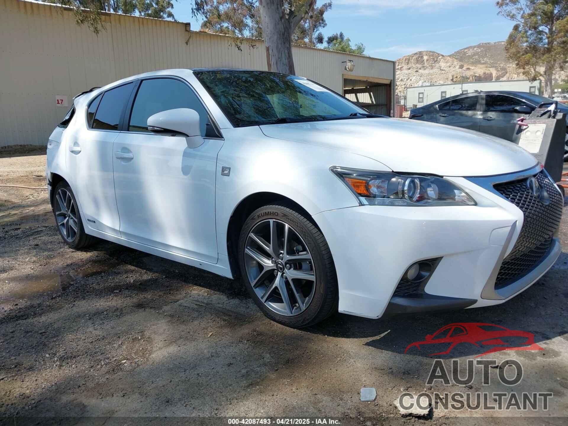 LEXUS CT 200H 2015 - JTHKD5BH1F2223320