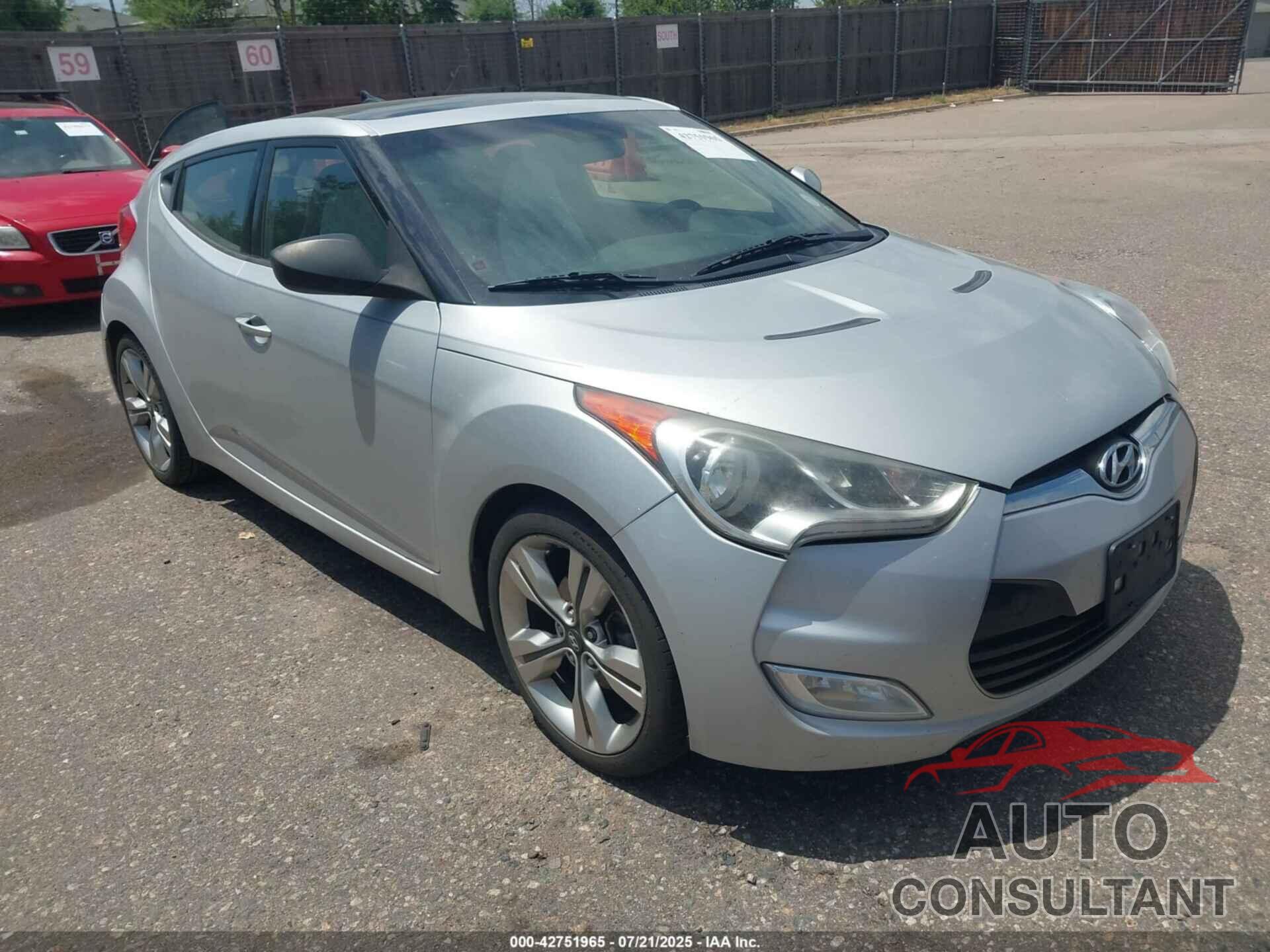 HYUNDAI VELOSTER 2013 - KMHTC6AD3DU102606